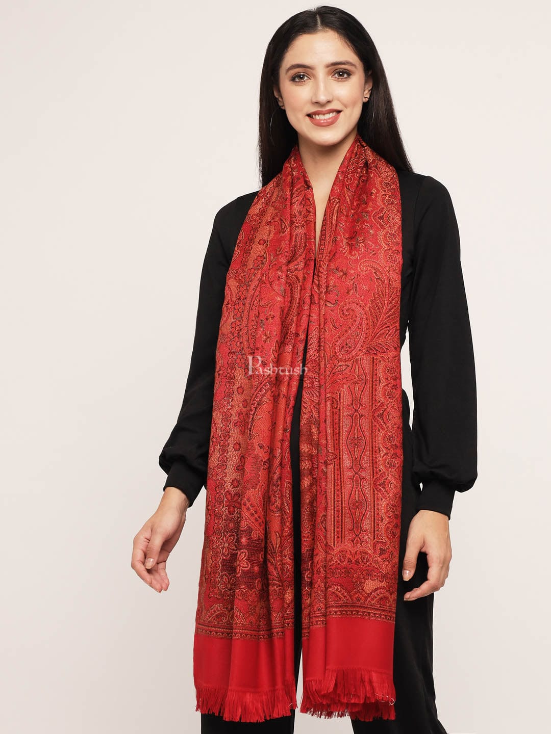 Pashtush India Womens Shawls Pashtush Women's Jamawar Shawl