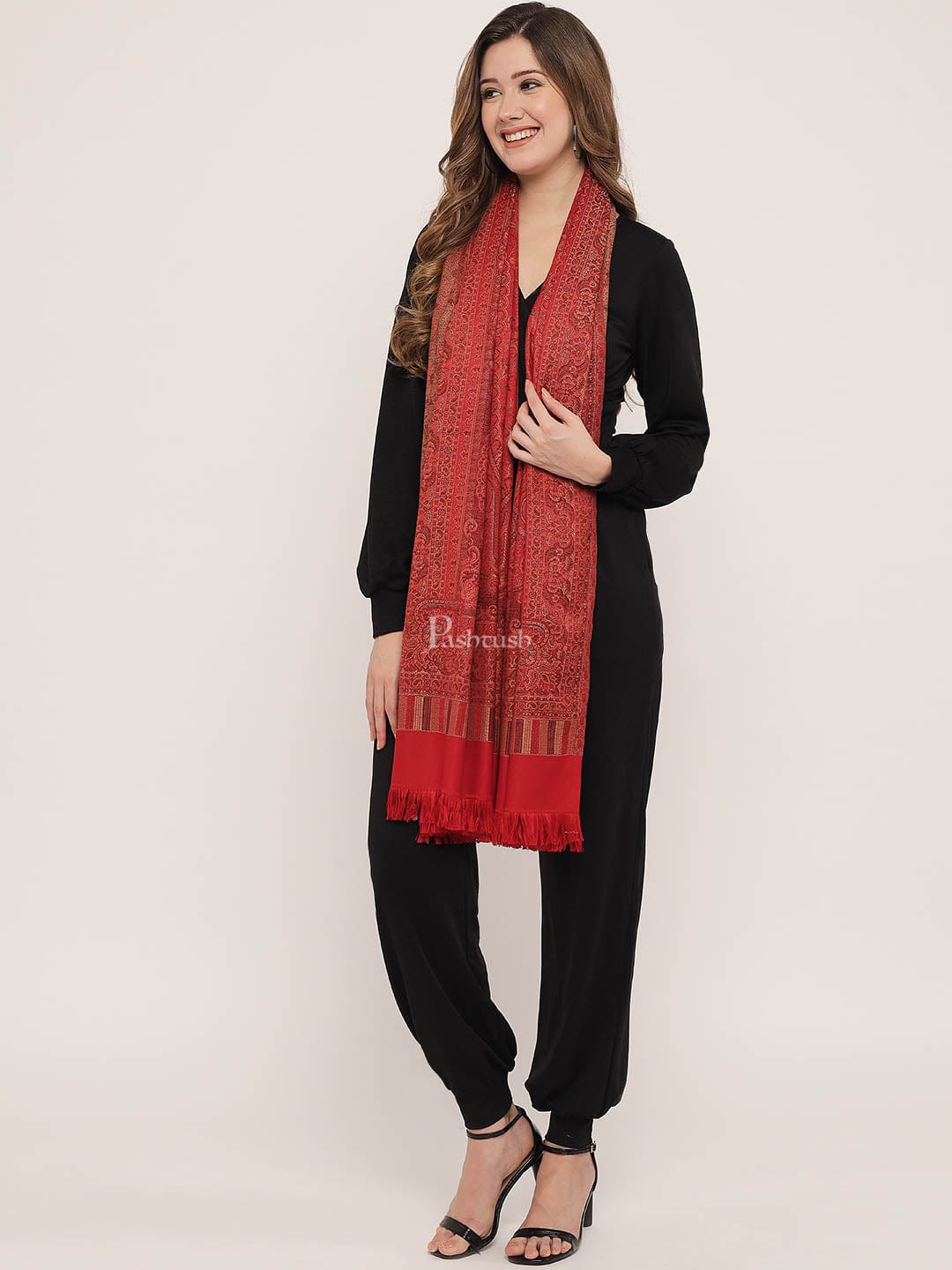 Pashtush India Womens Shawls Pashtush Women'S Jamawar Shawl