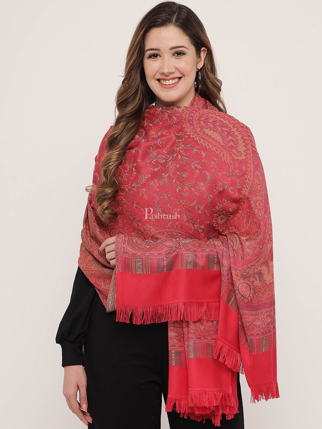 Pashtush India Womens Shawls Pashtush Women'S Jamawar Shawl
