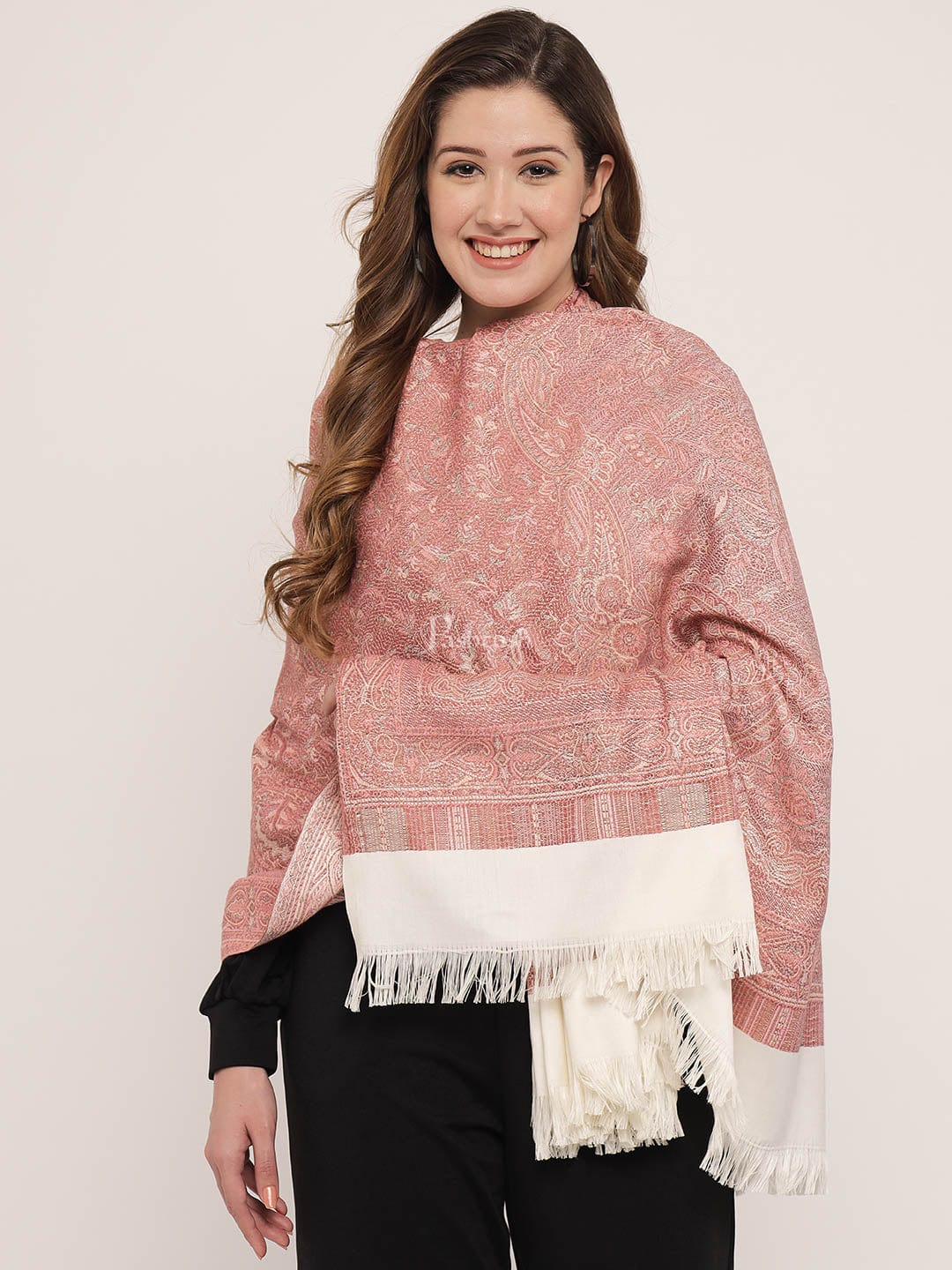 Pashtush India Womens Shawls Pashtush Women'S Jamawar Shawl