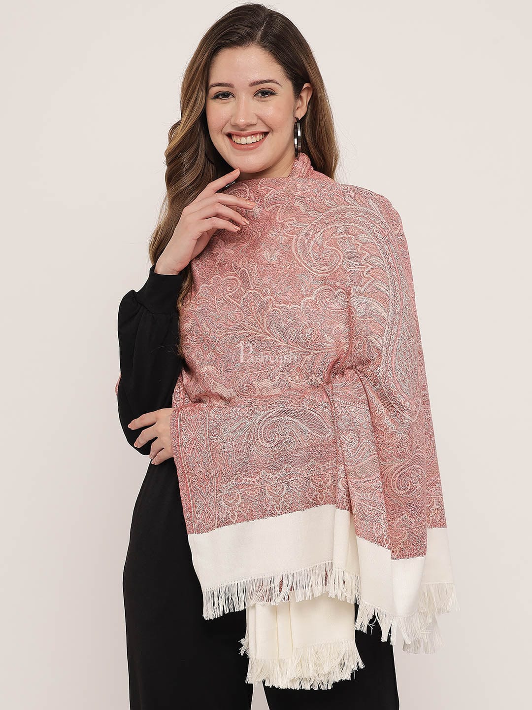 Pashtush India Womens Shawls Pashtush Women'S Jamawar Shawl