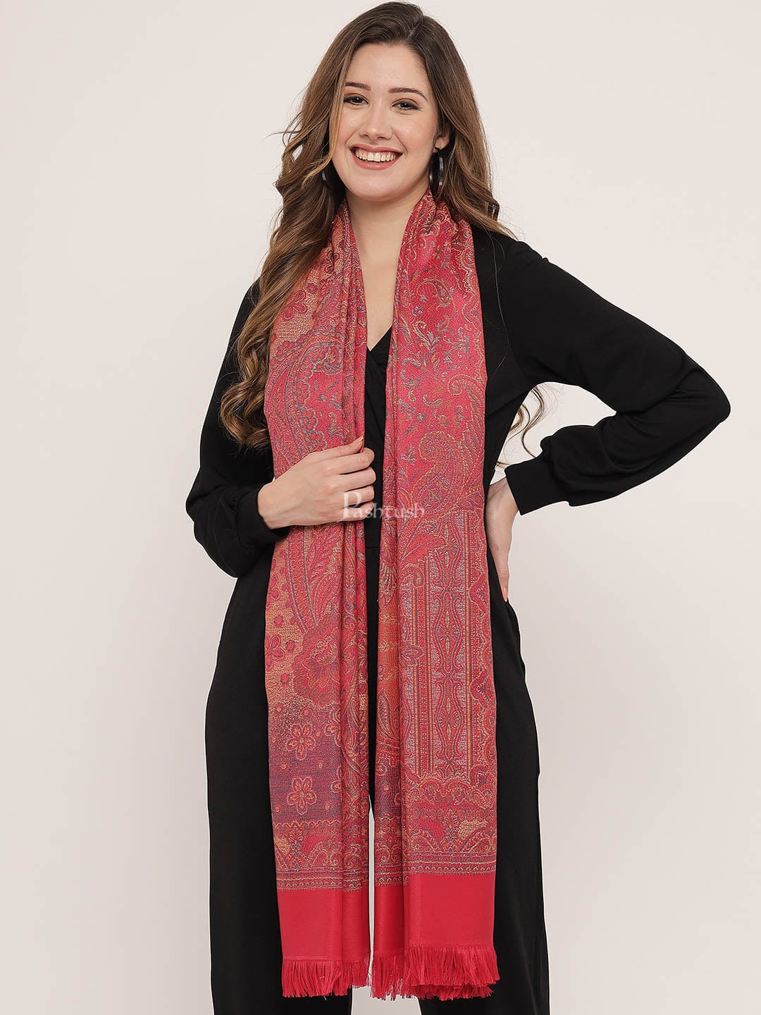 Pashtush India Womens Shawls Pashtush Women'S Jamawar Shawl
