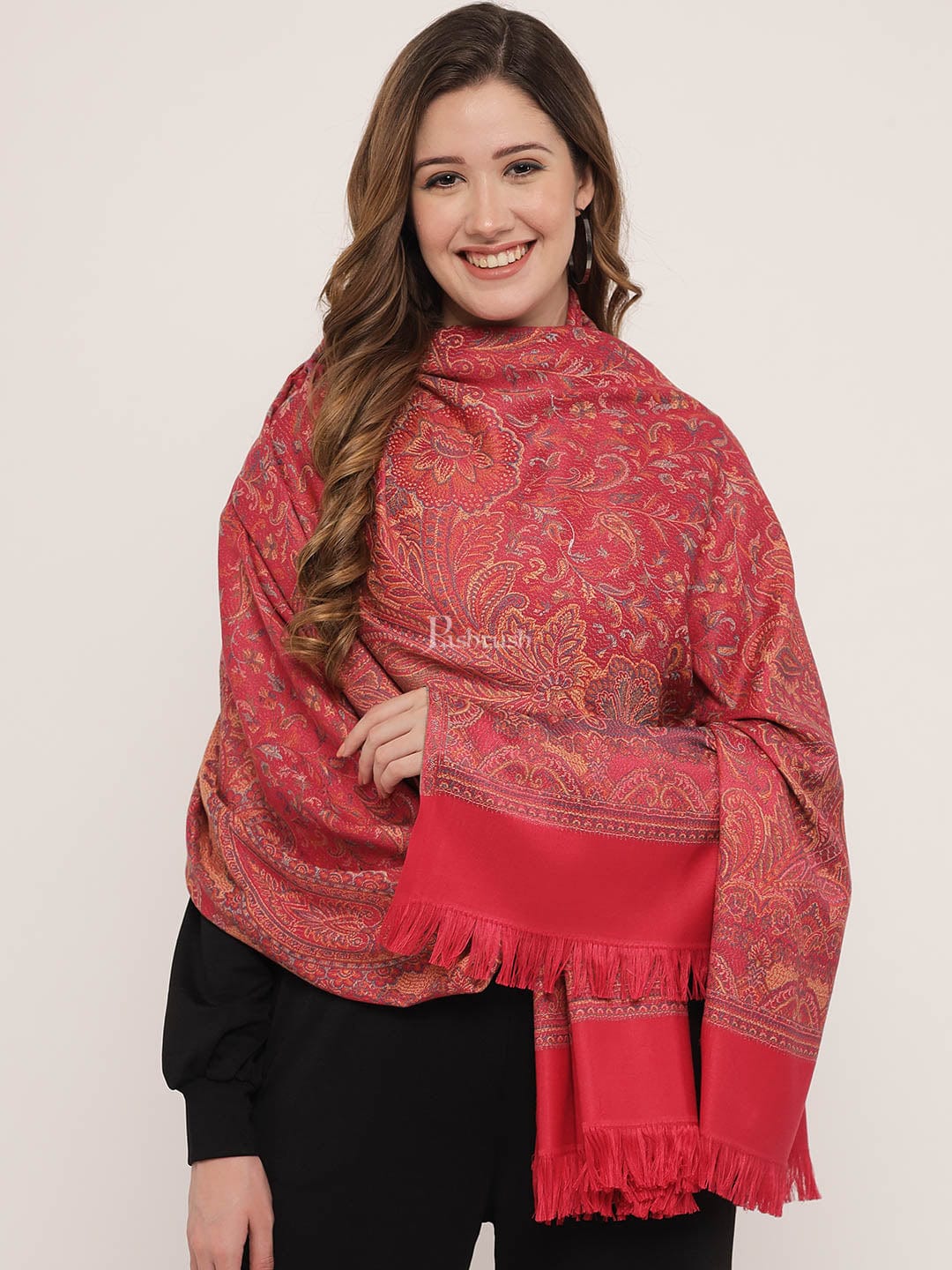 Pashtush India Womens Shawls Pashtush Women'S Jamawar Shawl