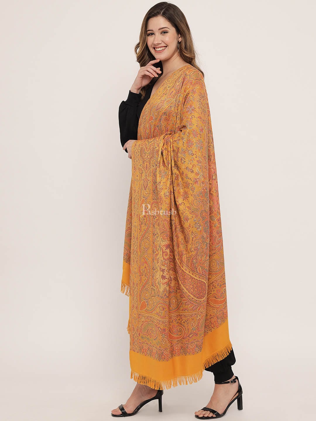 Pashtush India Womens Shawls Pashtush Women'S Jamawar Shawl