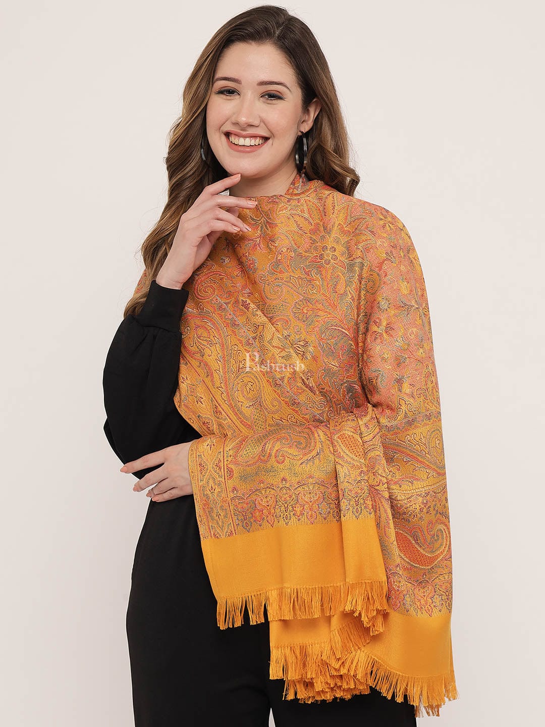 Pashtush India Womens Shawls Pashtush Women'S Jamawar Shawl