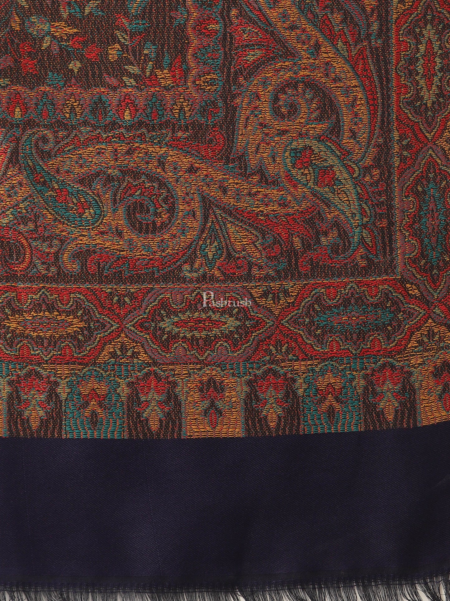 Pashtush India Womens Shawls Pashtush Women'S Jamawar Shawl, Faux Pashmina