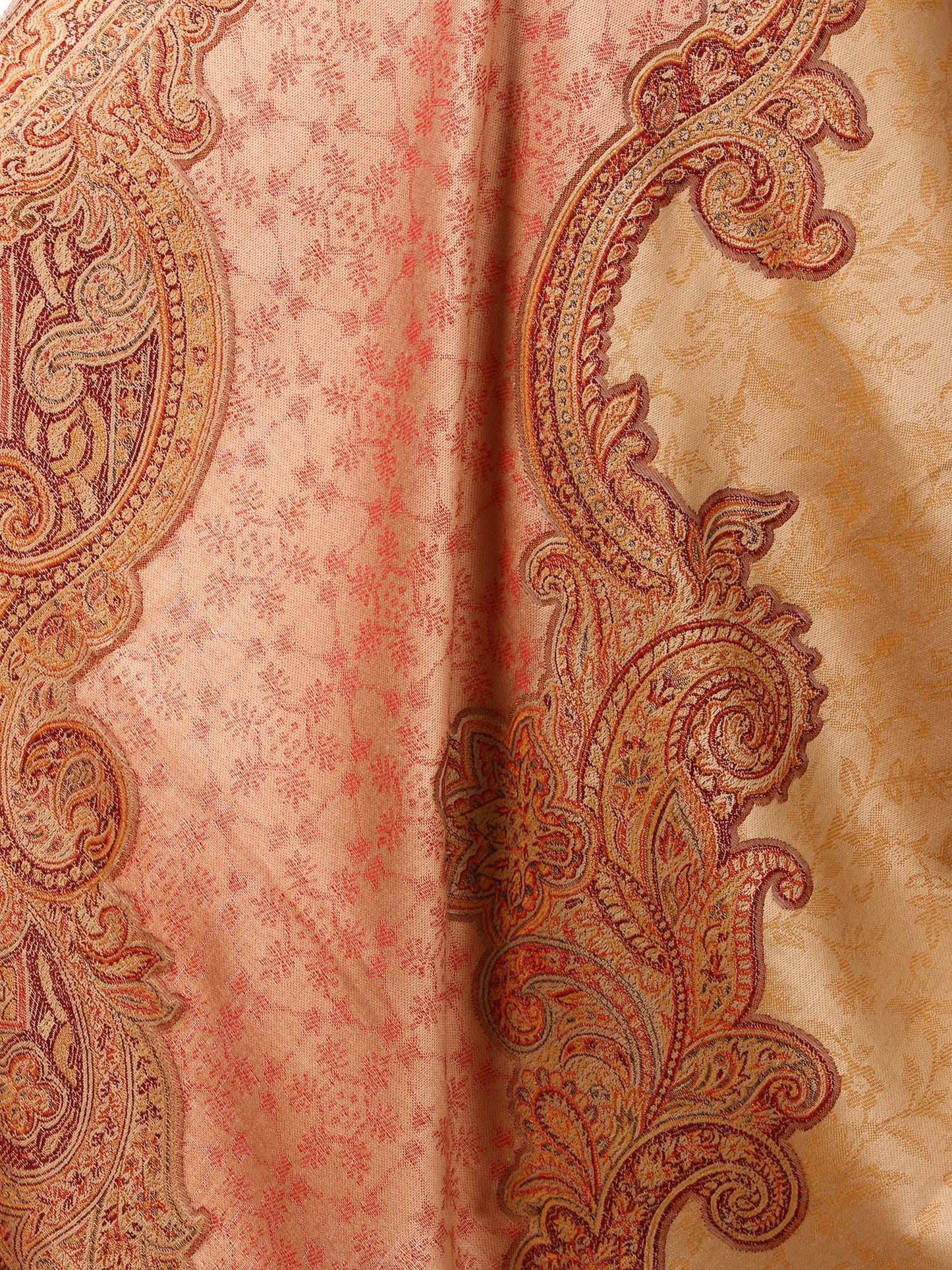 Pashtush India 100x200 Pashtush Women's Kashmiri warm, soft Faux Pashmina Design Beige
