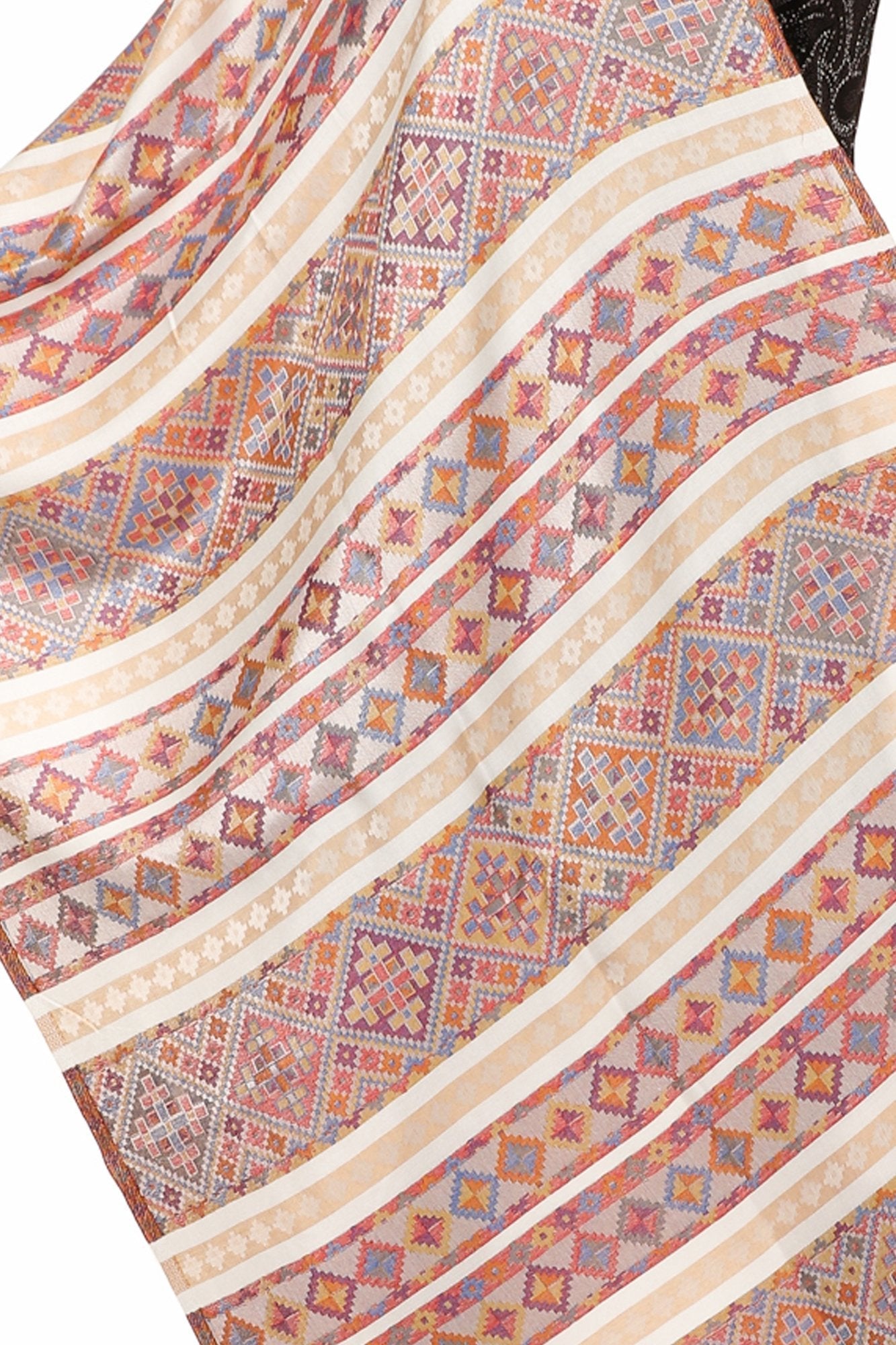 Pashtush Shawl Store Stole Pashtush Women's Multicoloured Bamboo Scarf, Aztec Collection, Beige