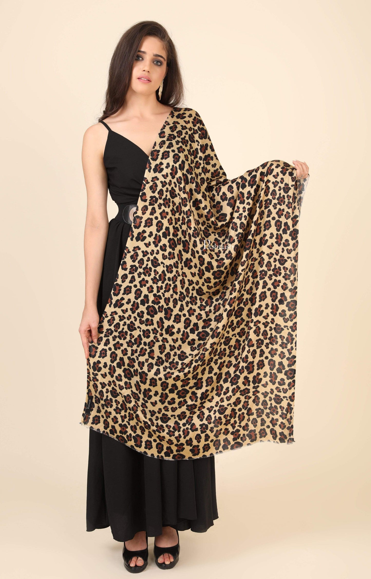 Pashtush India 70x200 Pashtush Women's Soft Bamboo Scarf, Casual, Printed Scarf, Extra Soft