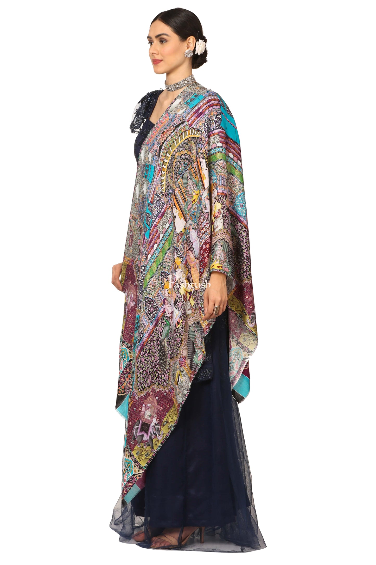 Pashtush India Womens Stoles and Scarves Scarf Pashtush Women'S Soft Bamboo Scarf, Casual Shawls, Stoles, Wraps (Soft Bamboo) - Darbar