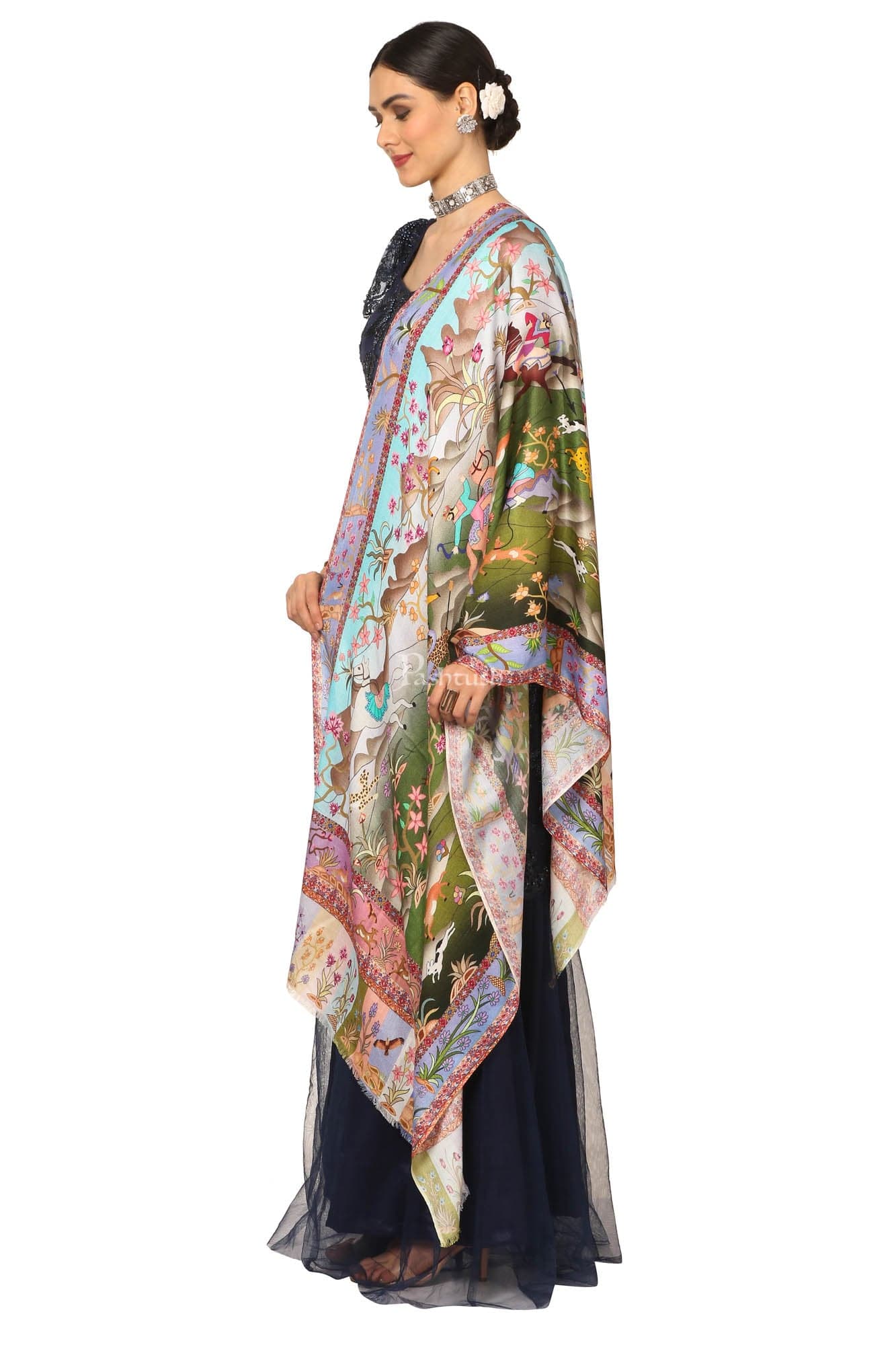 Pashtush India Womens Stoles and Scarves Scarf Pashtush Women'S Soft Bamboo Scarf, Casual Shawls, Stoles, Wraps (Soft Bamboo) - Shikardar