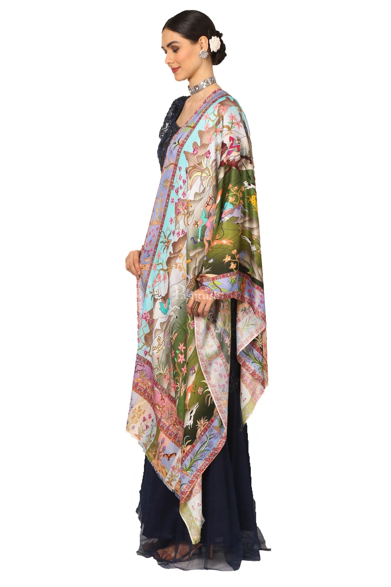 Pashtush India Womens Stoles and Scarves Scarf Pashtush Women'S Soft Bamboo Scarf, Casual Shawls, Stoles, Wraps (Soft Bamboo) - Shikardar