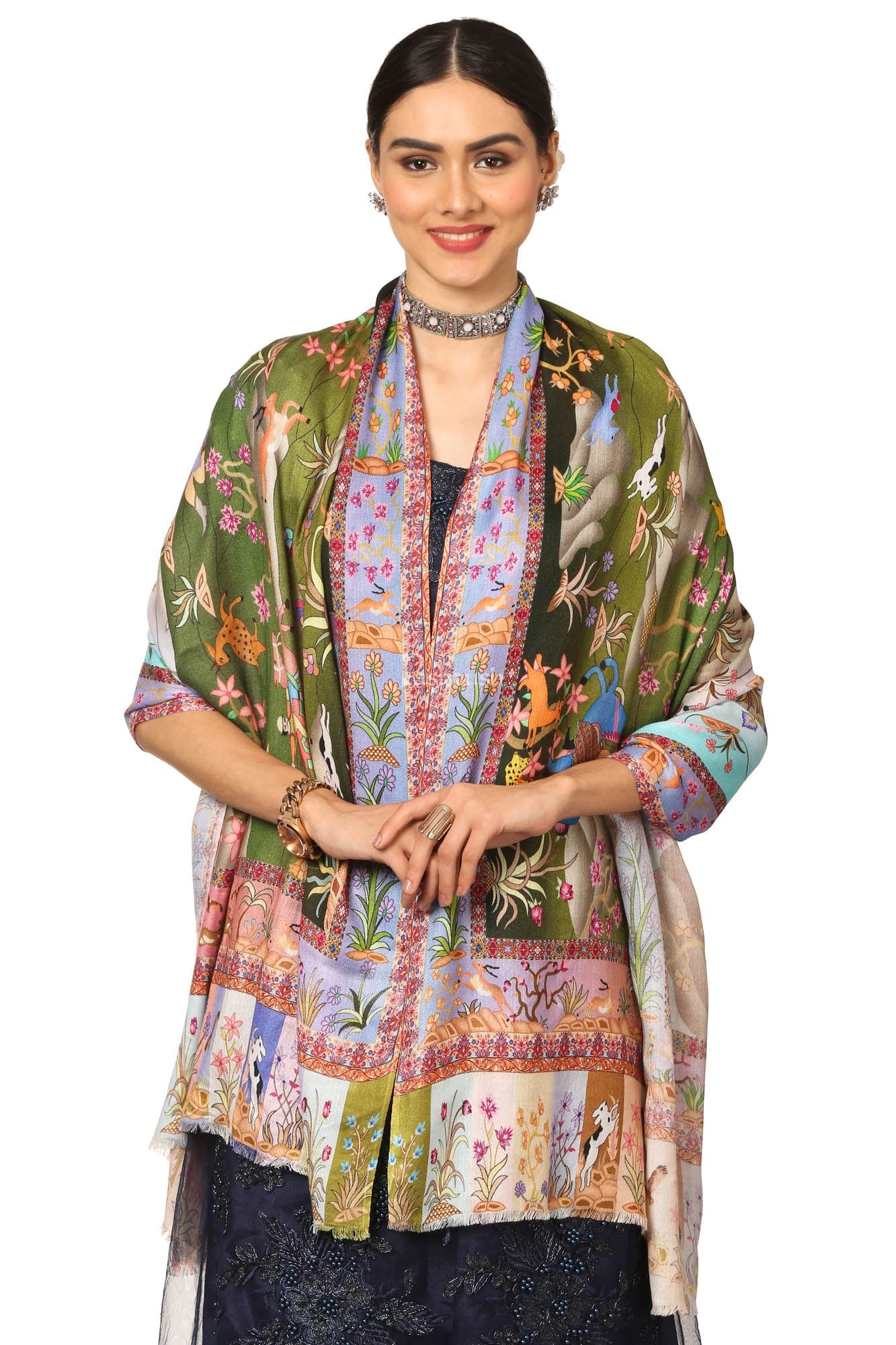 Pashtush India Womens Stoles and Scarves Scarf Pashtush Women'S Soft Bamboo Scarf, Casual Shawls, Stoles, Wraps (Soft Bamboo) - Shikardar