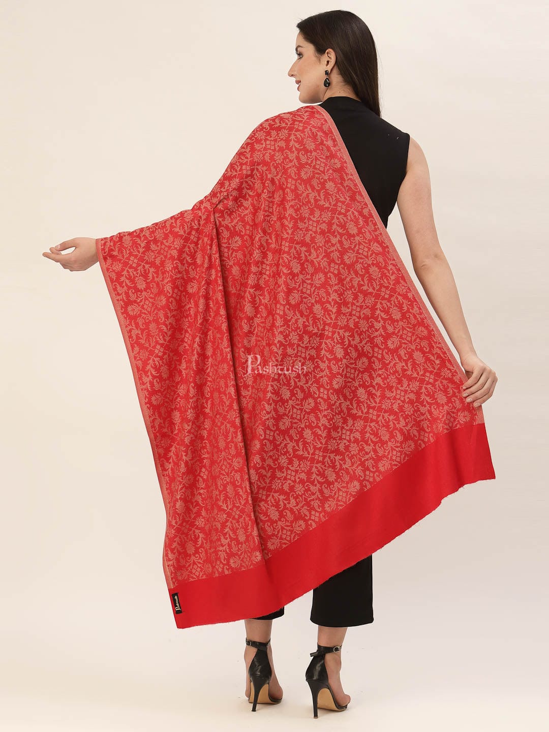 Pashtush India Womens Shawls Pashtush Women'S Soft Bamboo Shawl, Thick And Warm