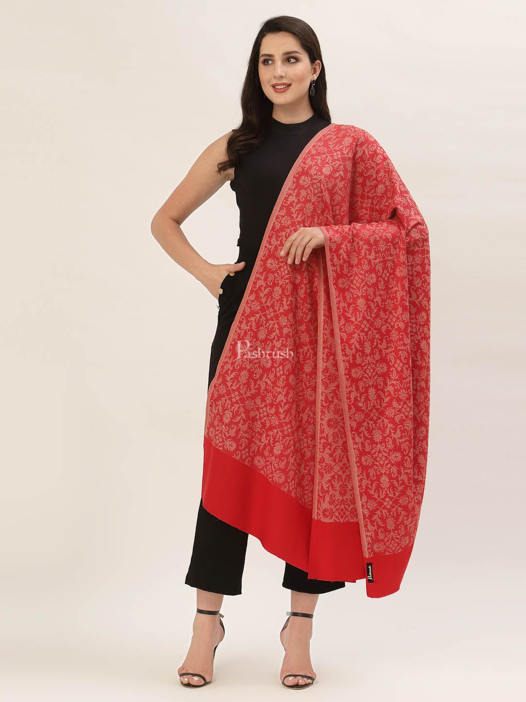 Pashtush India Womens Shawls Pashtush Women'S Soft Bamboo Shawl, Thick And Warm