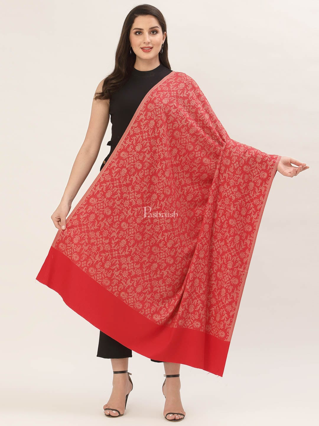 Pashtush India Womens Shawls Pashtush Women'S Soft Bamboo Shawl, Thick And Warm