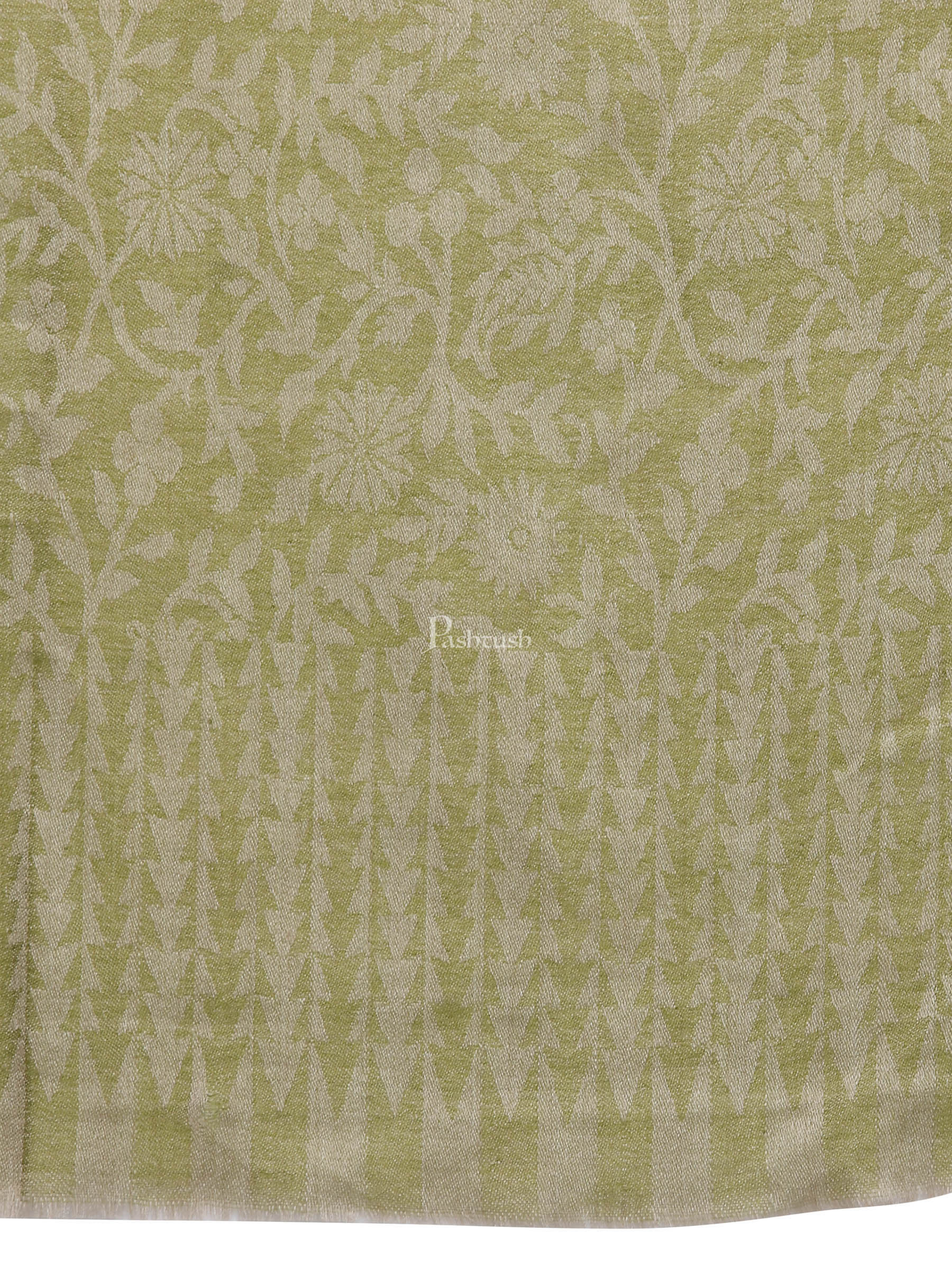 Pashtush India Womens Stoles and Scarves Scarf Pashtush Women'S Soft Fine Wool Floral Scarf, Soft And Warm, Emerald Green