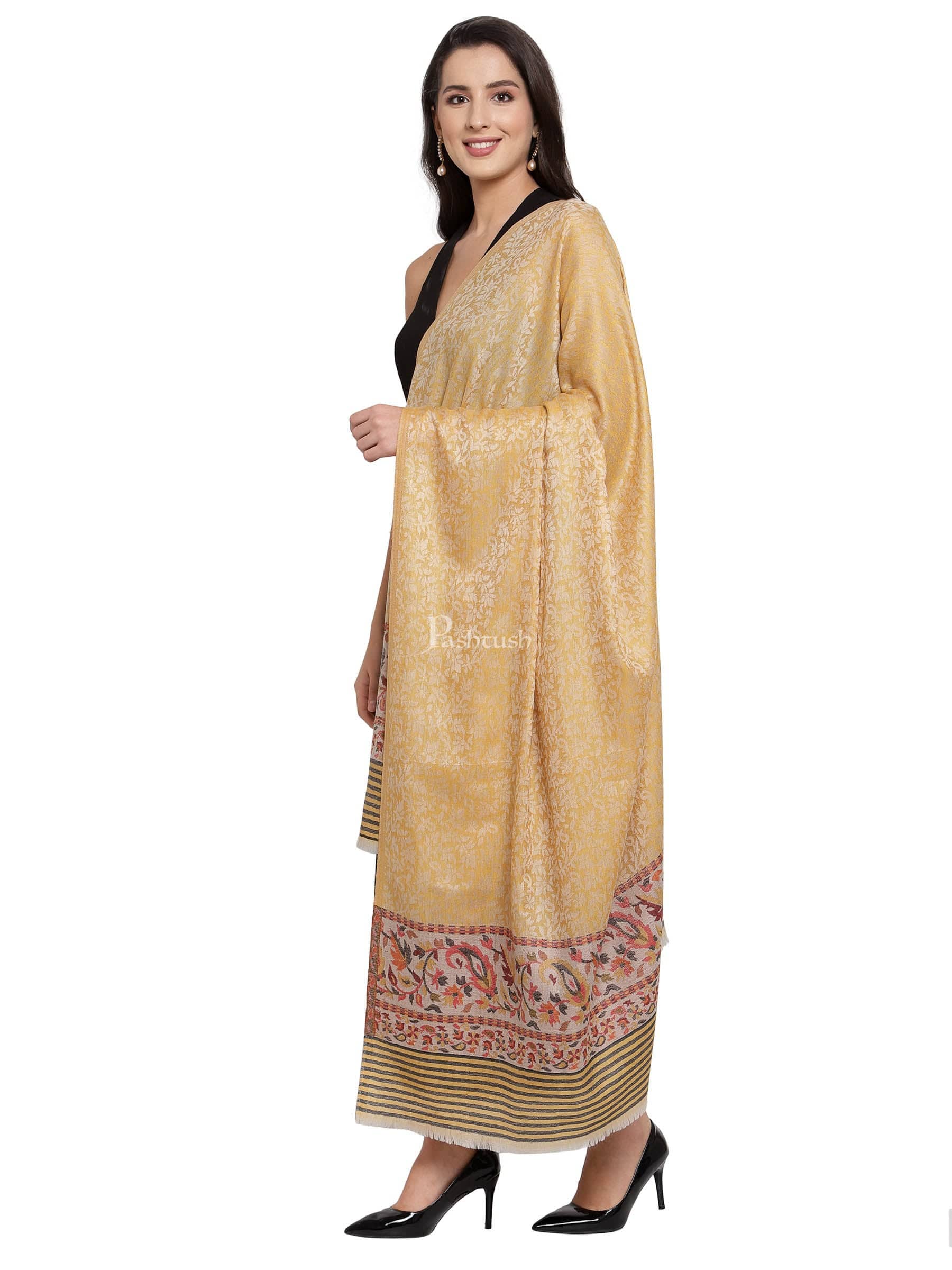 Pashtush India Womens Shawls Pashtush Women'S Soft Wool Cashmere Blended Shawl, Ethnic Palla