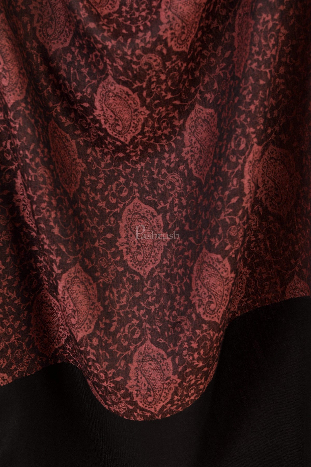 Pashtush India 70x200 Pashtush Women's Soft Wool, Reversible Stole Scarf