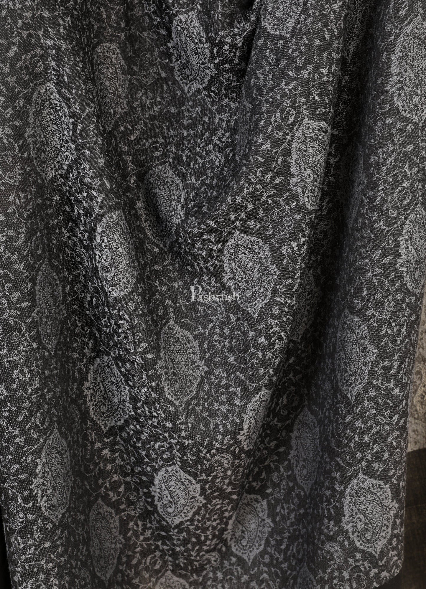 Pashtush India 70x200 Pashtush Women's Soft Wool, Reversible Stole Scarf