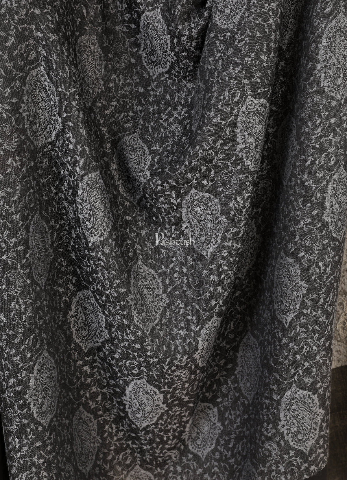 Pashtush India 70x200 Pashtush Women's Soft Wool, Reversible Stole Scarf