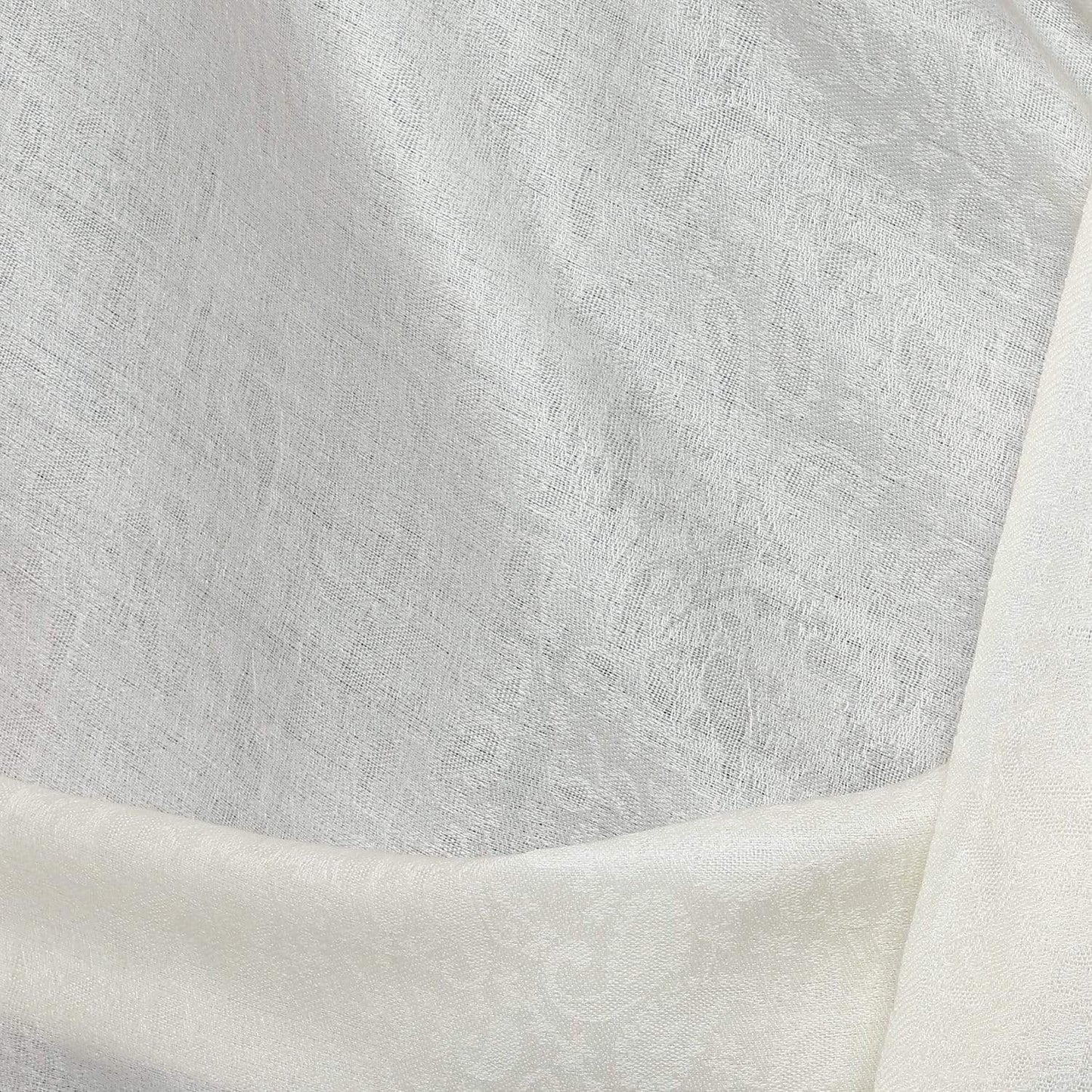 Pashtush Women'S Wool Shawl, Paisley Design, Ivory