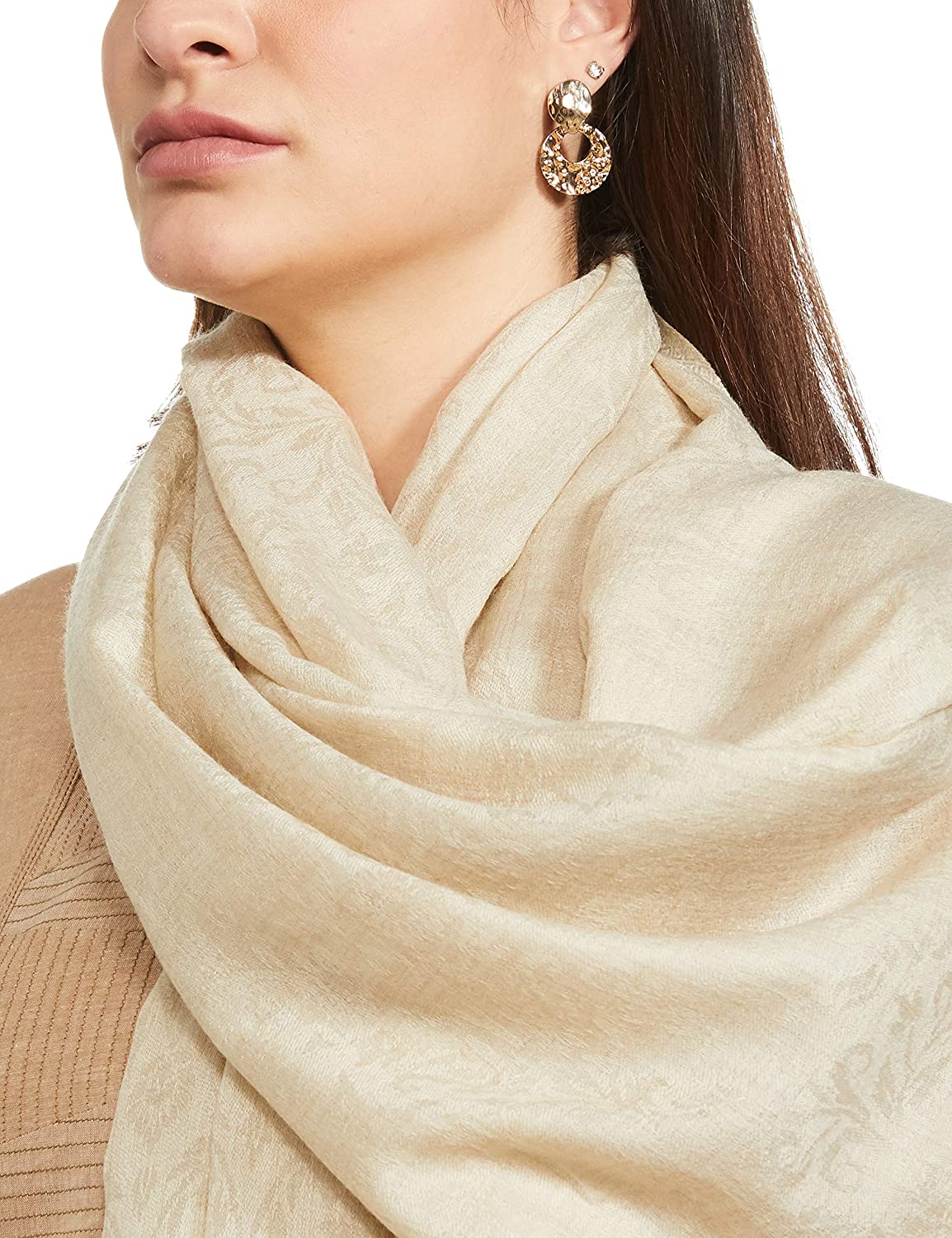 Pashtush India 100x200 Pashtush Women's Wool Soft Wool Cashmere Blended Shawl with Kaani Weave Palla