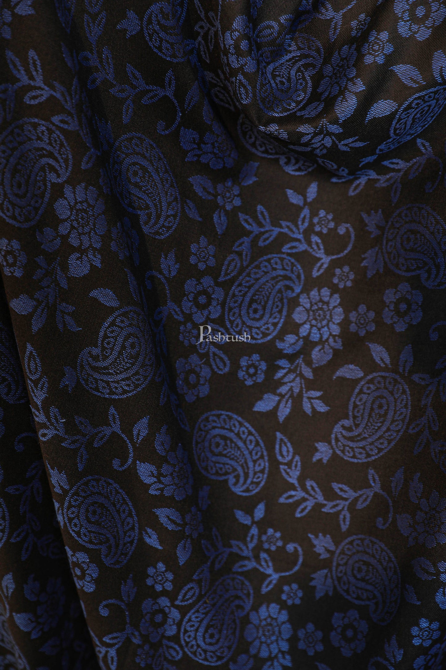 Pashtush India Womens Stoles and Scarves Scarf Pashtush women  stole,  design, black and blue