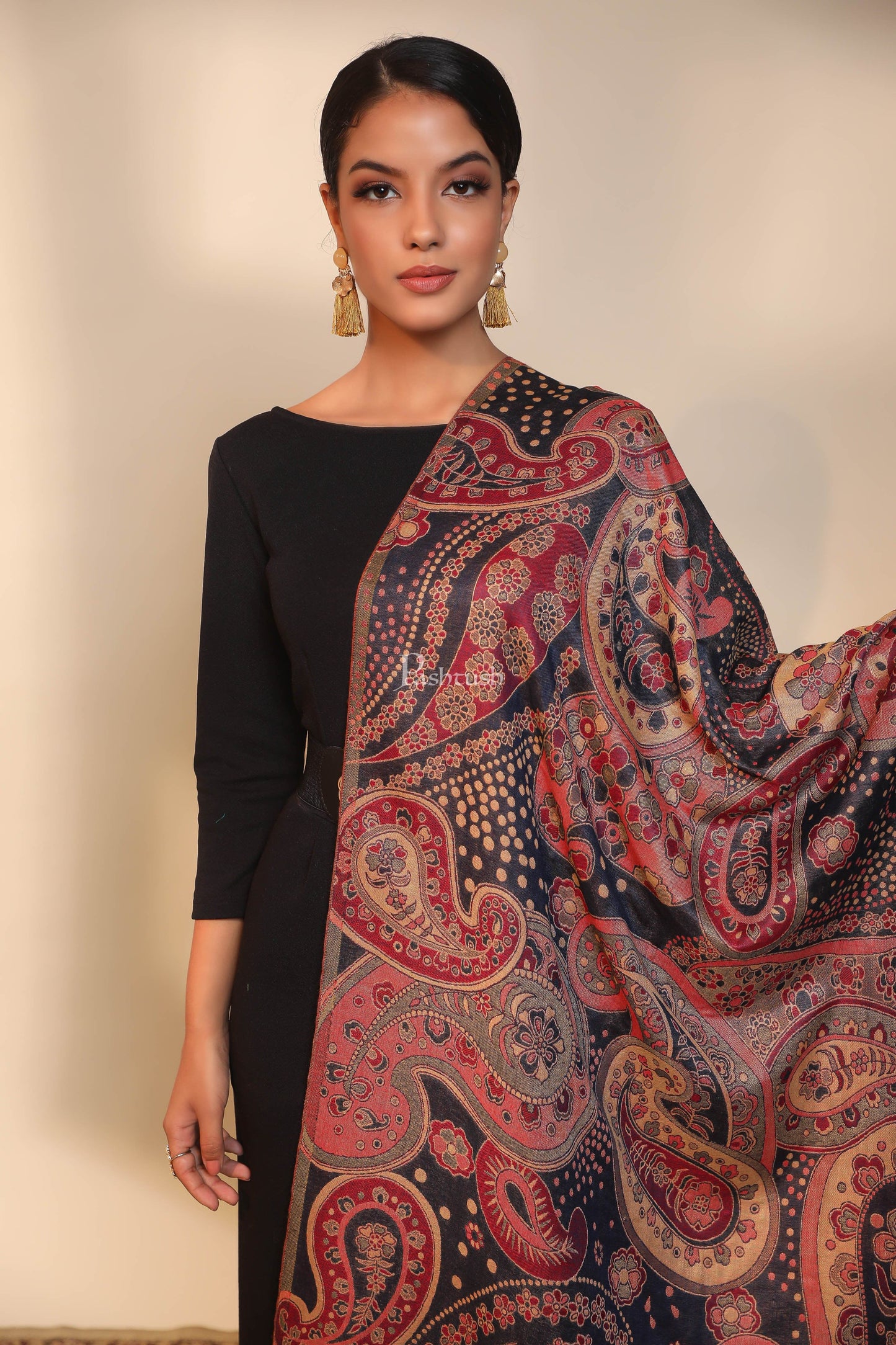 Pashtush India Womens Stoles and Scarves Scarf Pashtush women stole, multi color
