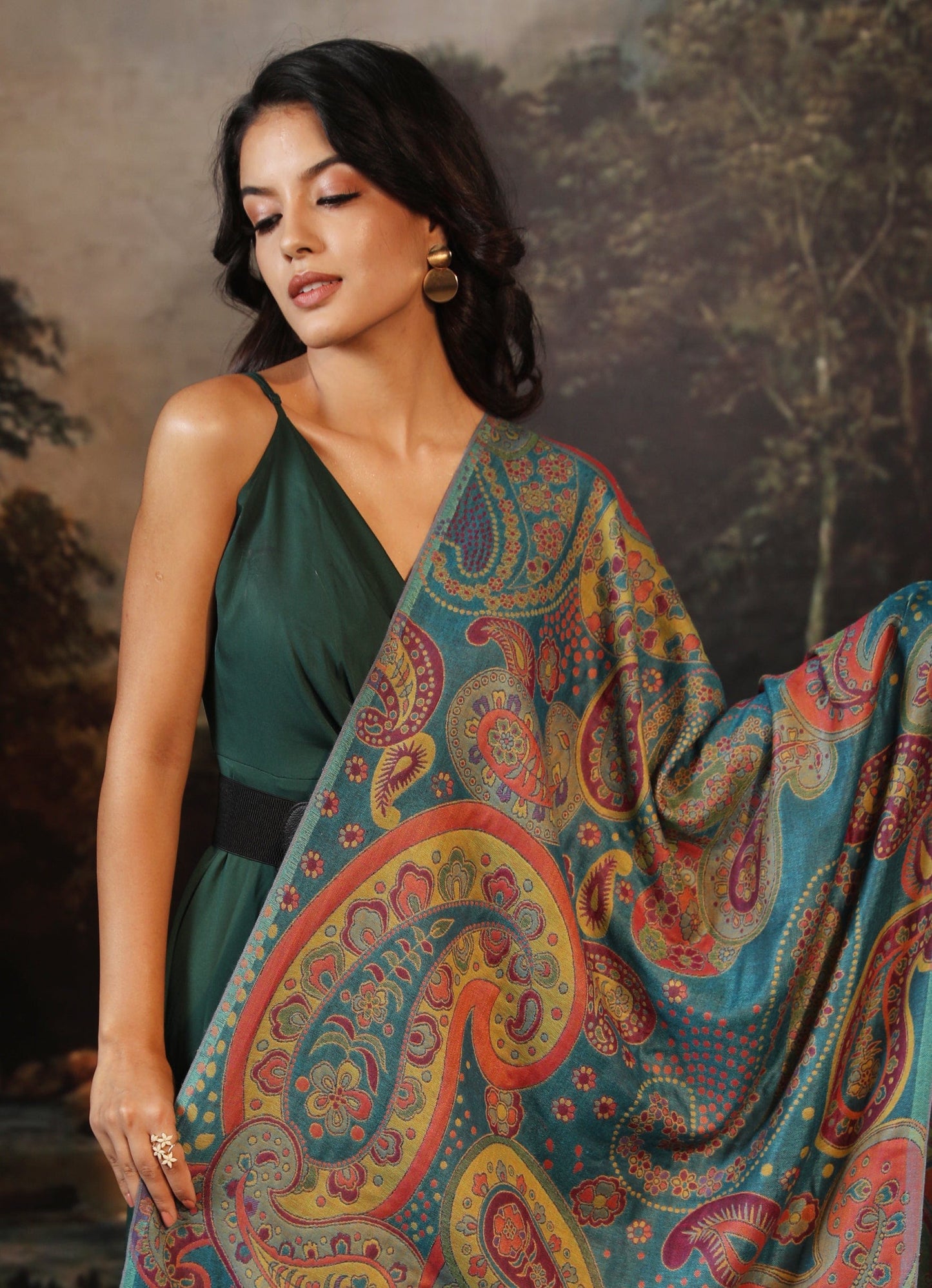 Pashtush India Womens Stoles and Scarves Scarf Pashtush women stole, multi color, Soft and Comfortable