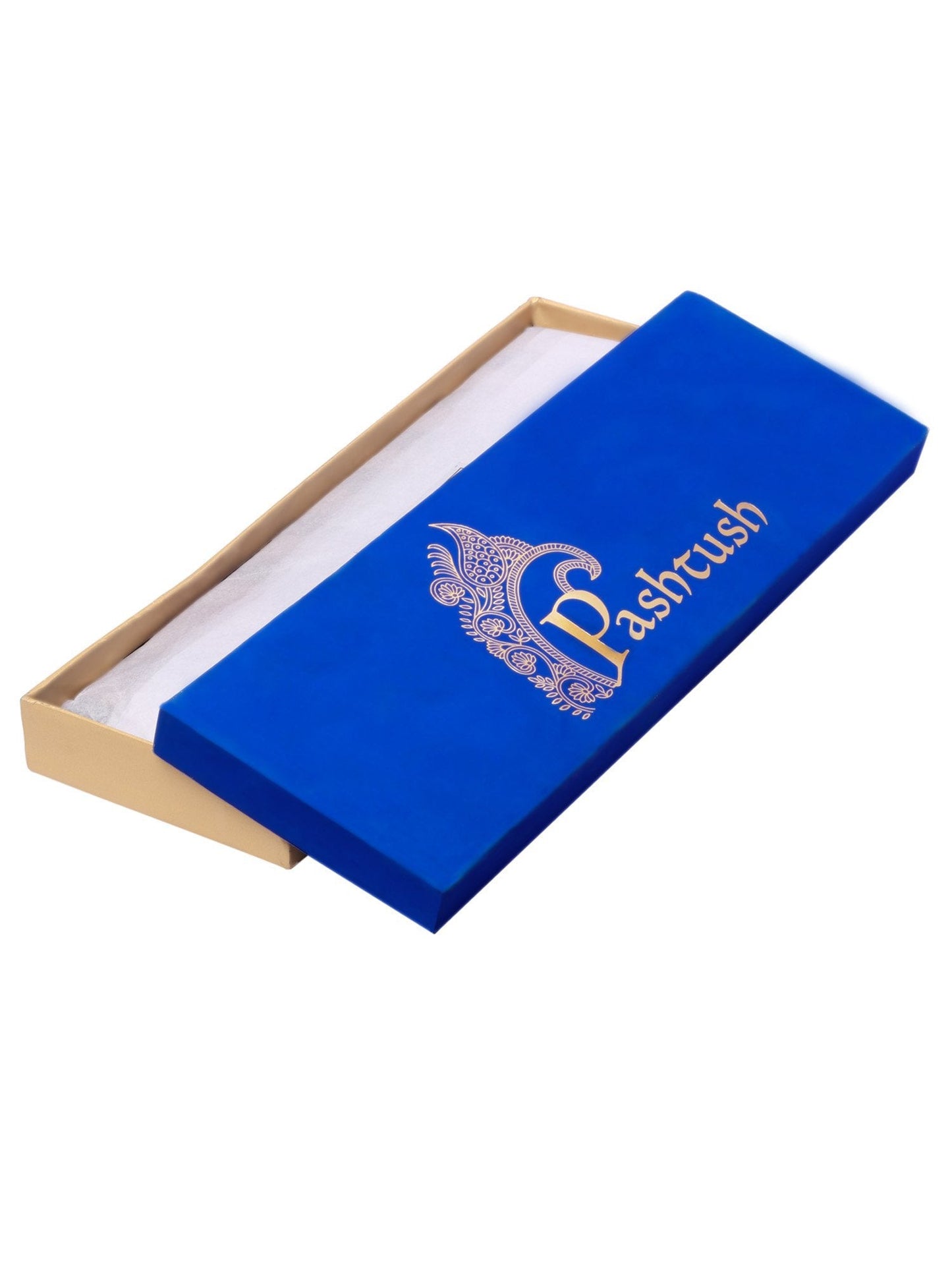 Pashtush Womens Bamboo Scarf, Woven Peacock Design, Soft And Natural