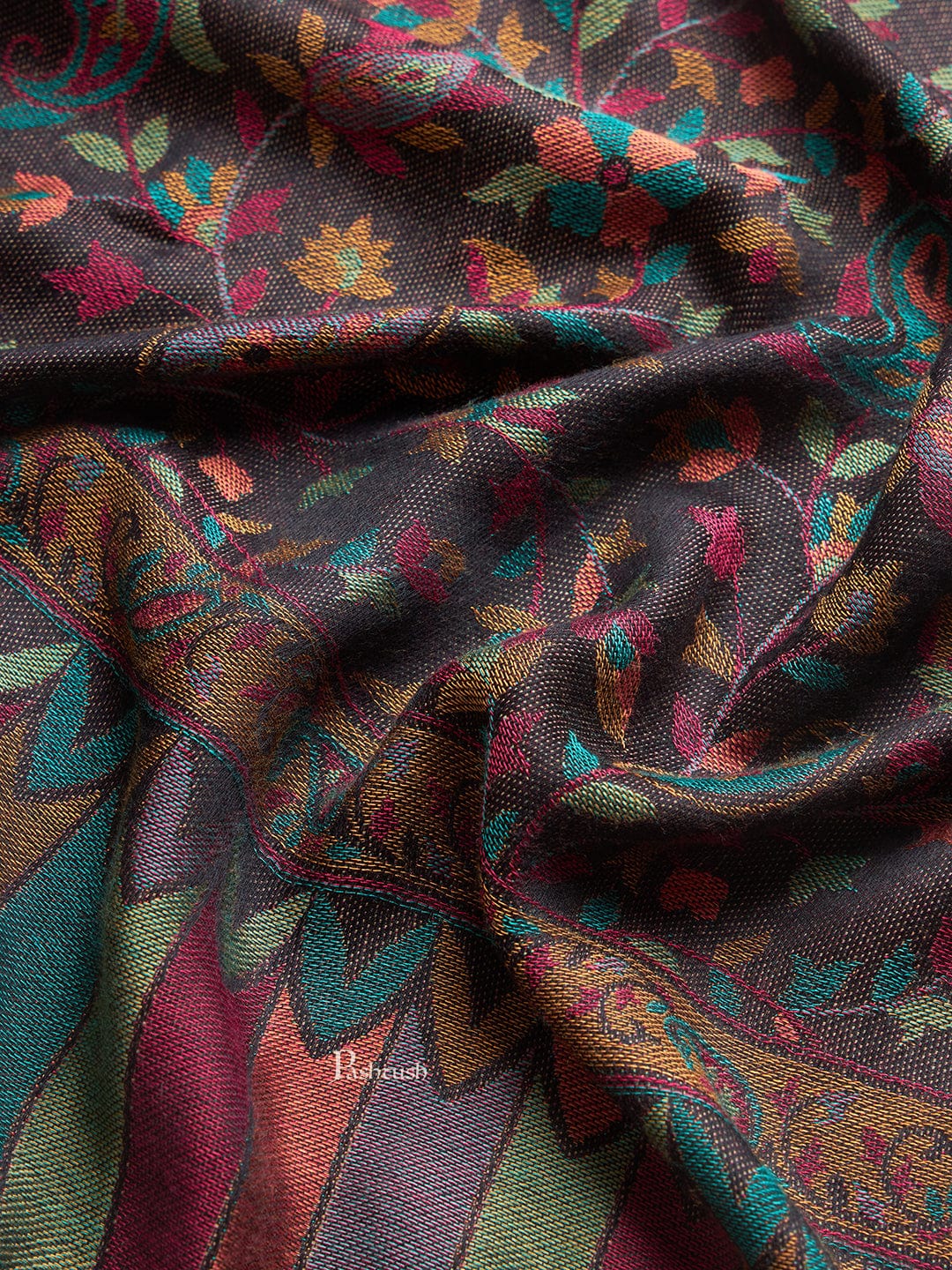 Pashtush India Womens Shawls Pashtush Womens Bamboo Shawl, Ethnic Woven Design, Multicolour