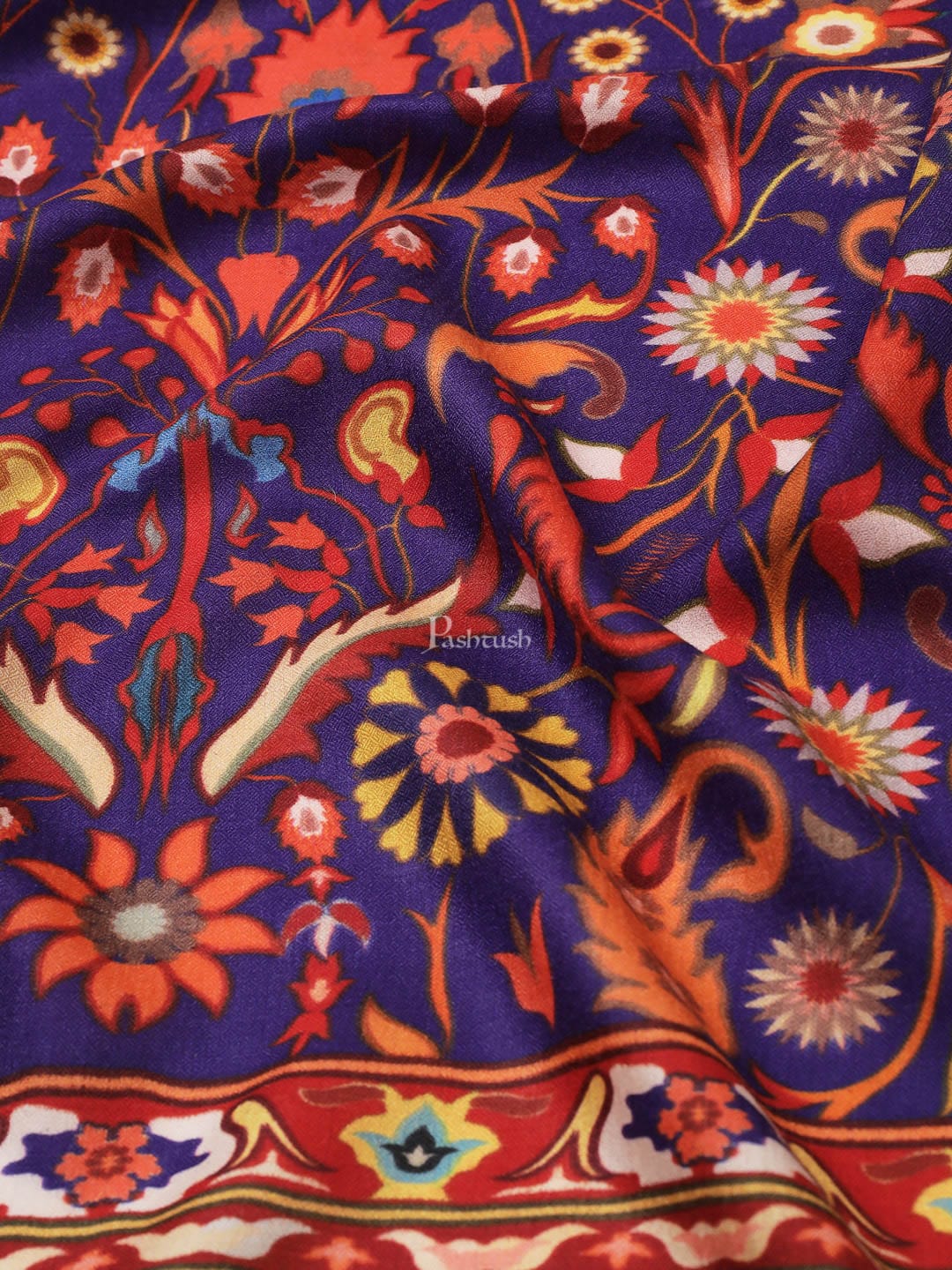 Pashtush India Womens Shawls Pashtush womens bamboo shawl, kalamkari printed design, Multicolour