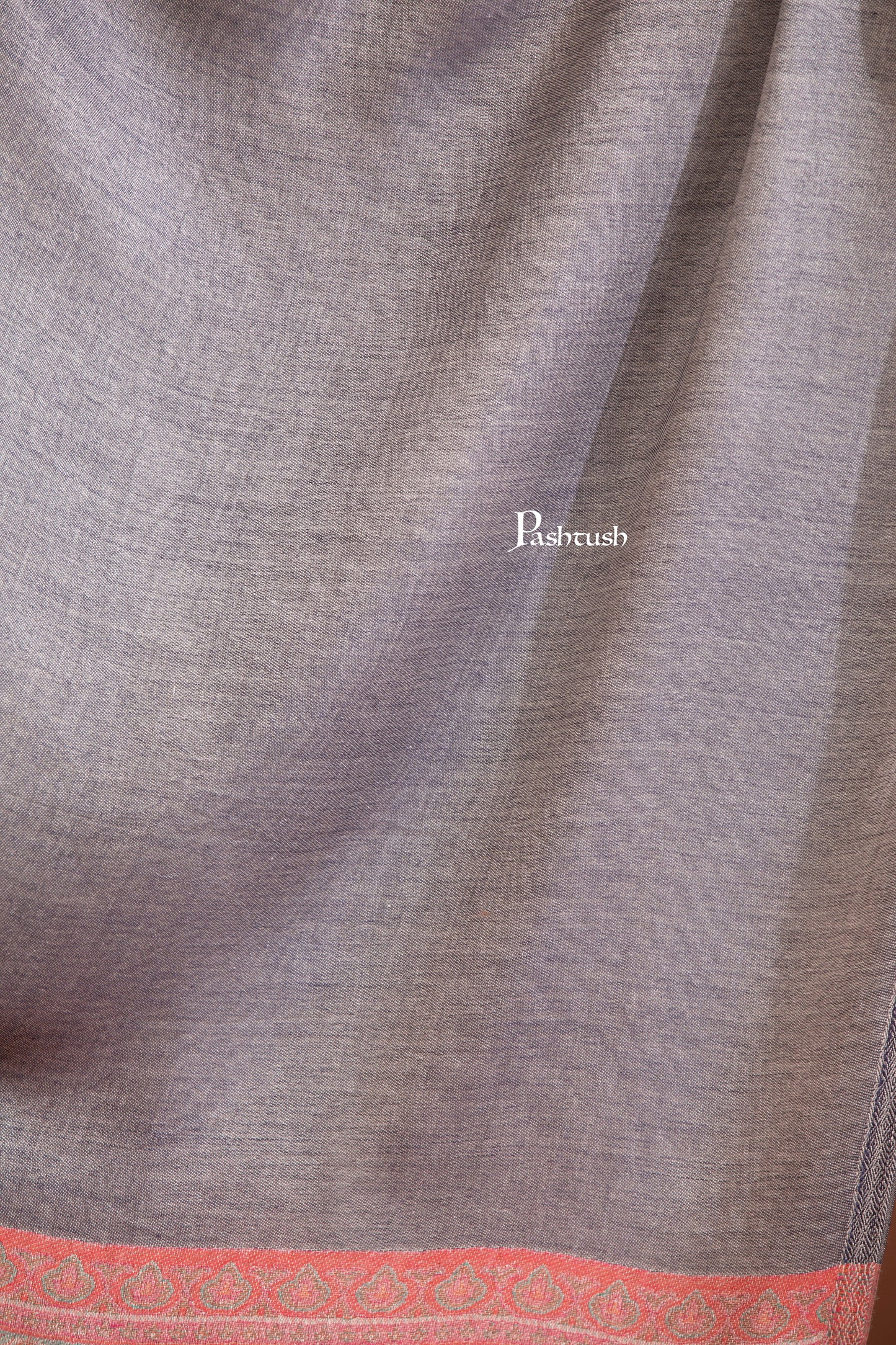 Pashtush India Womens Stoles and Scarves Scarf Pashtush Womens Bamboo Stole, Design, Dark Grey