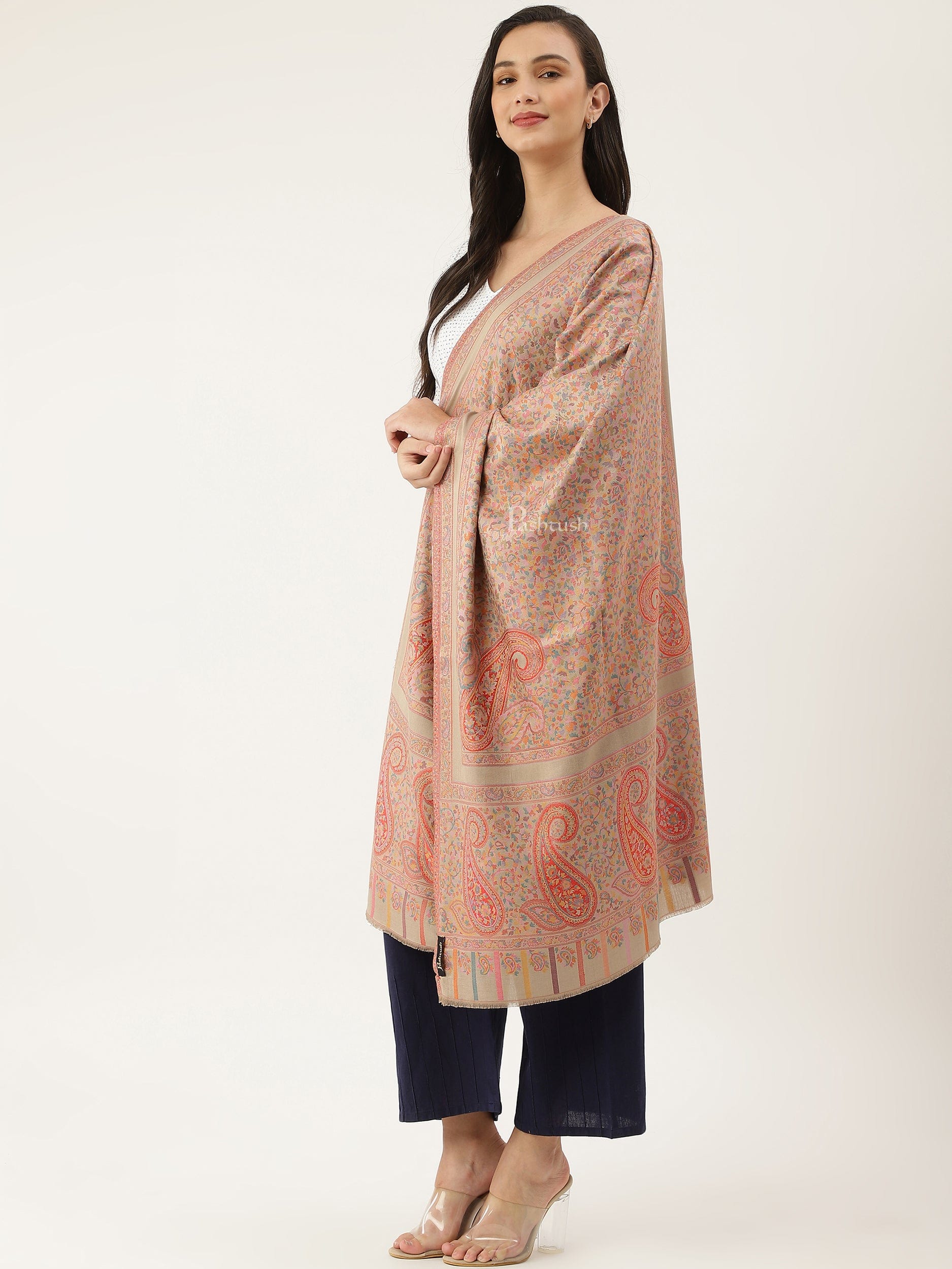 Pashtush India Womens Stoles and Scarves Scarf Pashtush womens Bamboo stole, Multicolour
