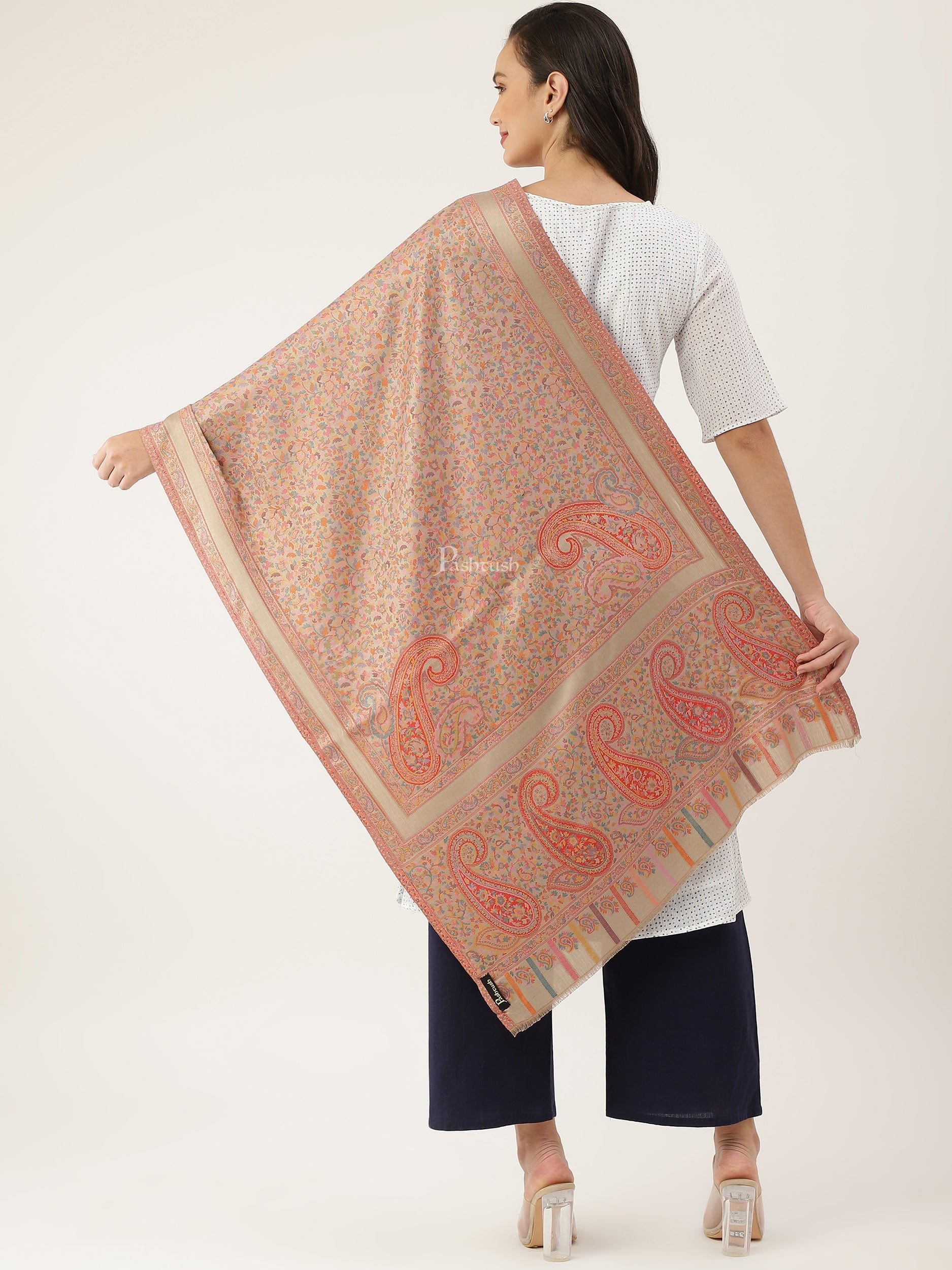 Pashtush India Womens Stoles and Scarves Scarf Pashtush womens Bamboo stole, Multicolour