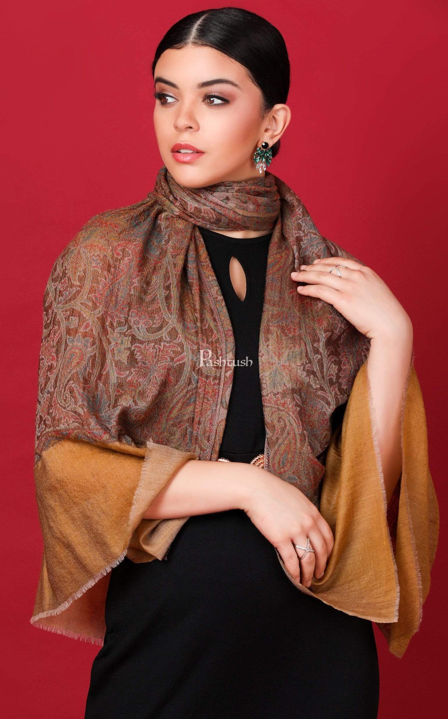 Pashtush Store Stole Pashtush Womens Cashmere and Wool Scarf