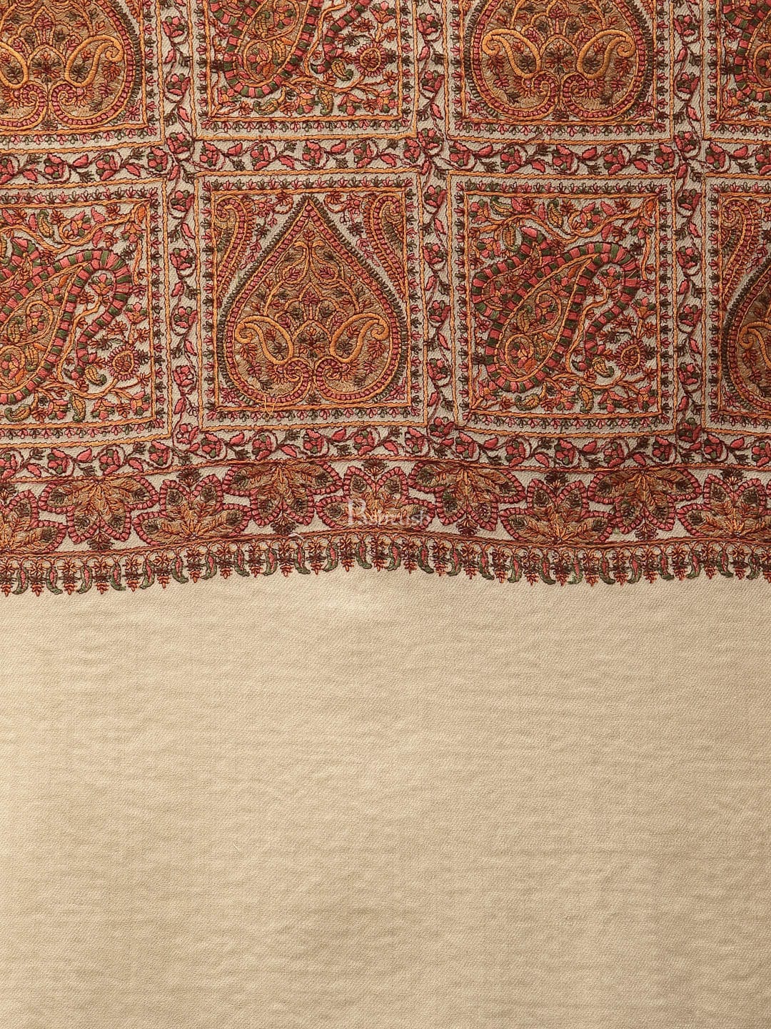 Pashtush India Womens Shawls Pashtush Womens Embroidery Jaal Jamawar Shawl, Intricate Heritage Collection