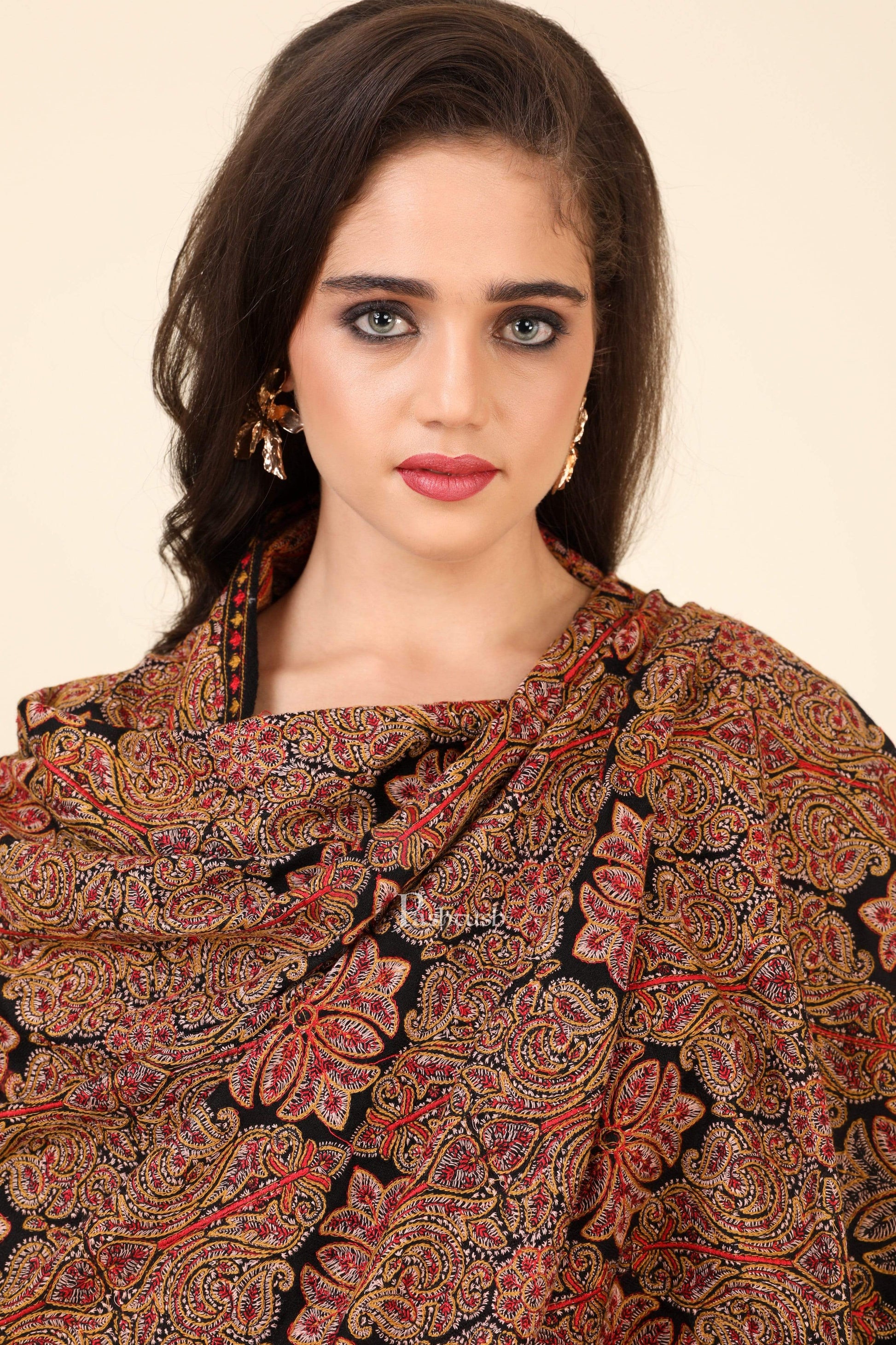 Pashtush India 100x200 Pashtush Womens Embroidery Shawl