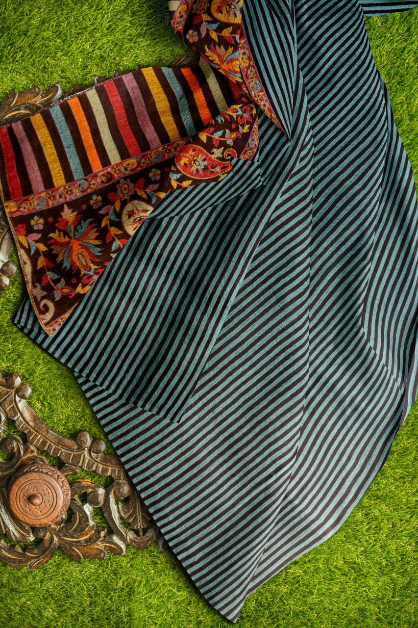 Pashtush India Womens Shawls Pashtush Womens Embroidery Shawl, Jacquard Palla, Fine Wool