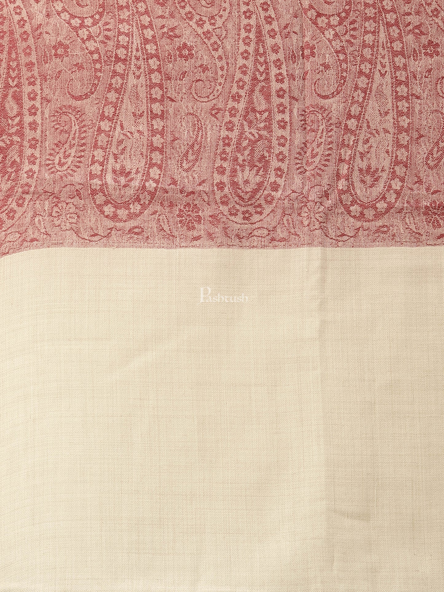 Pashtush India Womens Shawls Pashtush Womens Extra Fine Wool Shawl, Jacquard, Soft, Warm And Ultra Light Weight