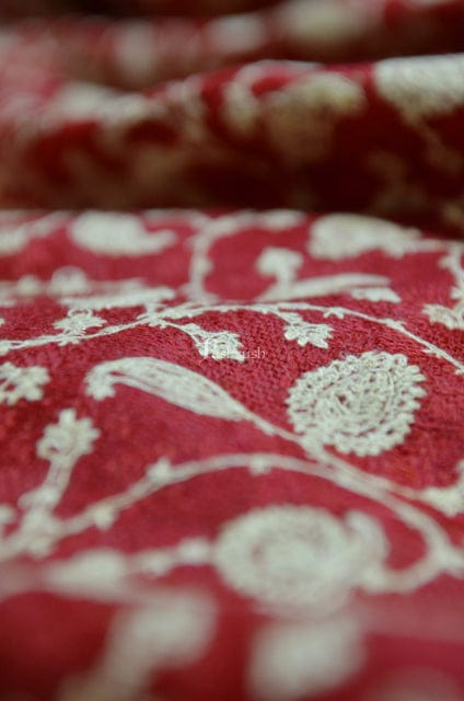 Pashtush India Womens Shawls Pashtush womens Extra Fine Wool Shawl, Maroon