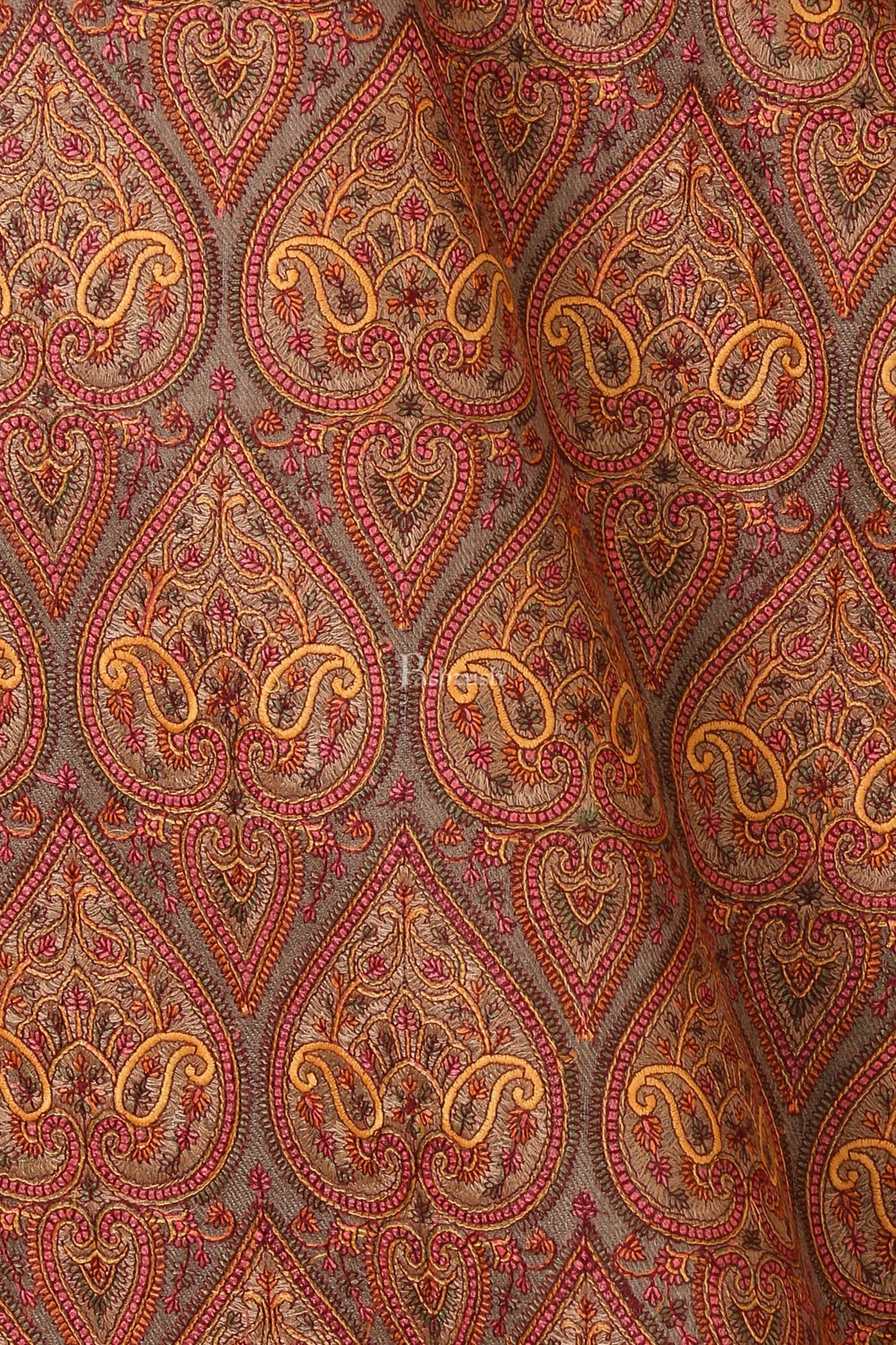 Pashtush India Womens Shawls Pashtush Womens Fine Wool , Fineembroidery Shawl