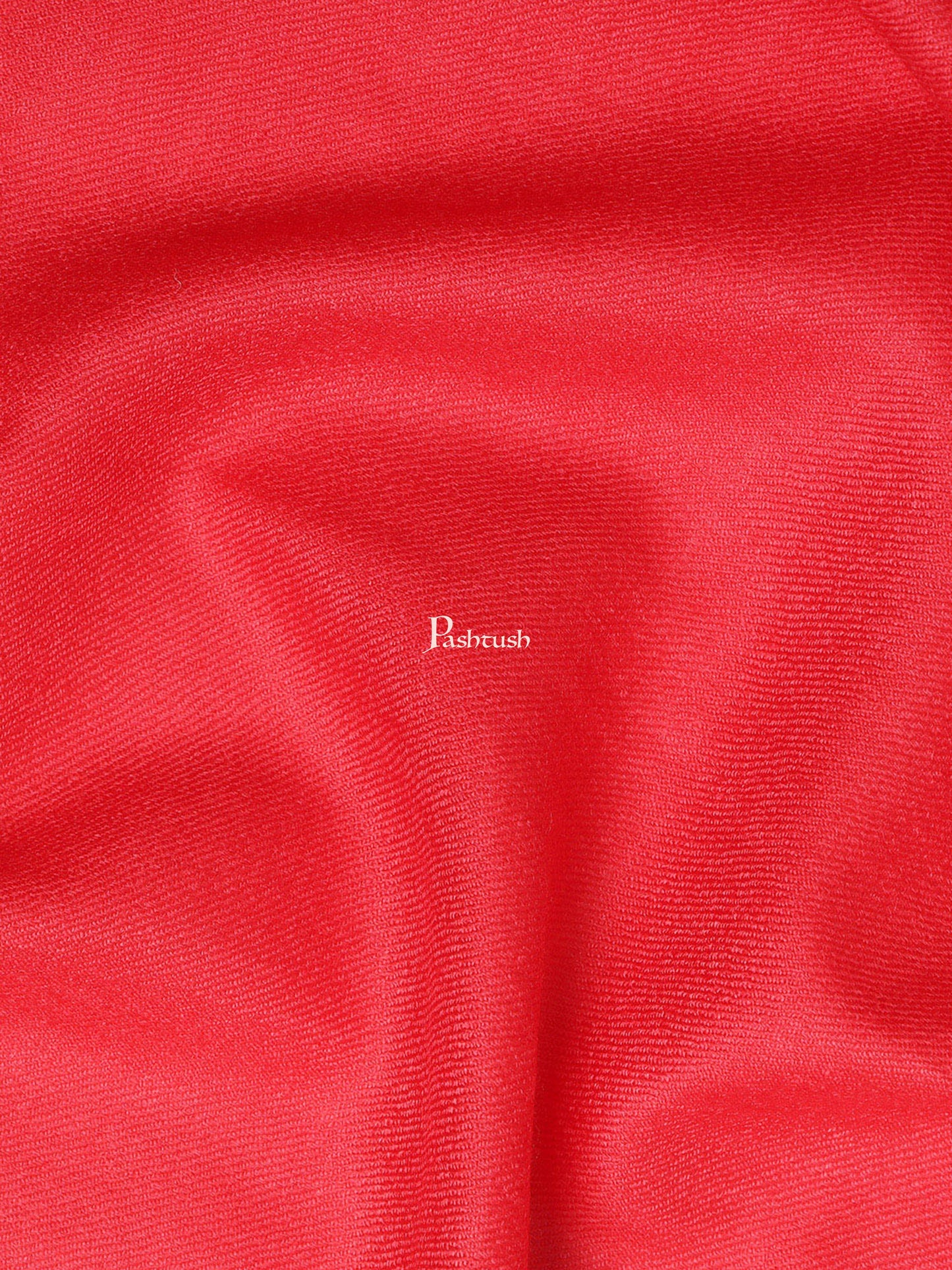Pashtush India Womens Shawls Pashtush Womens Fine Wool Shawl, Extra Soft, Basics Solid, Scarlet Red