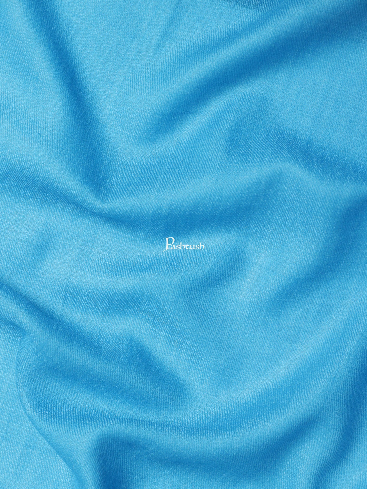 Pashtush India Womens Shawls Pashtush Womens Fine Wool Shawl, Extra Soft, Warm, Light Weight, Jasmine Blue