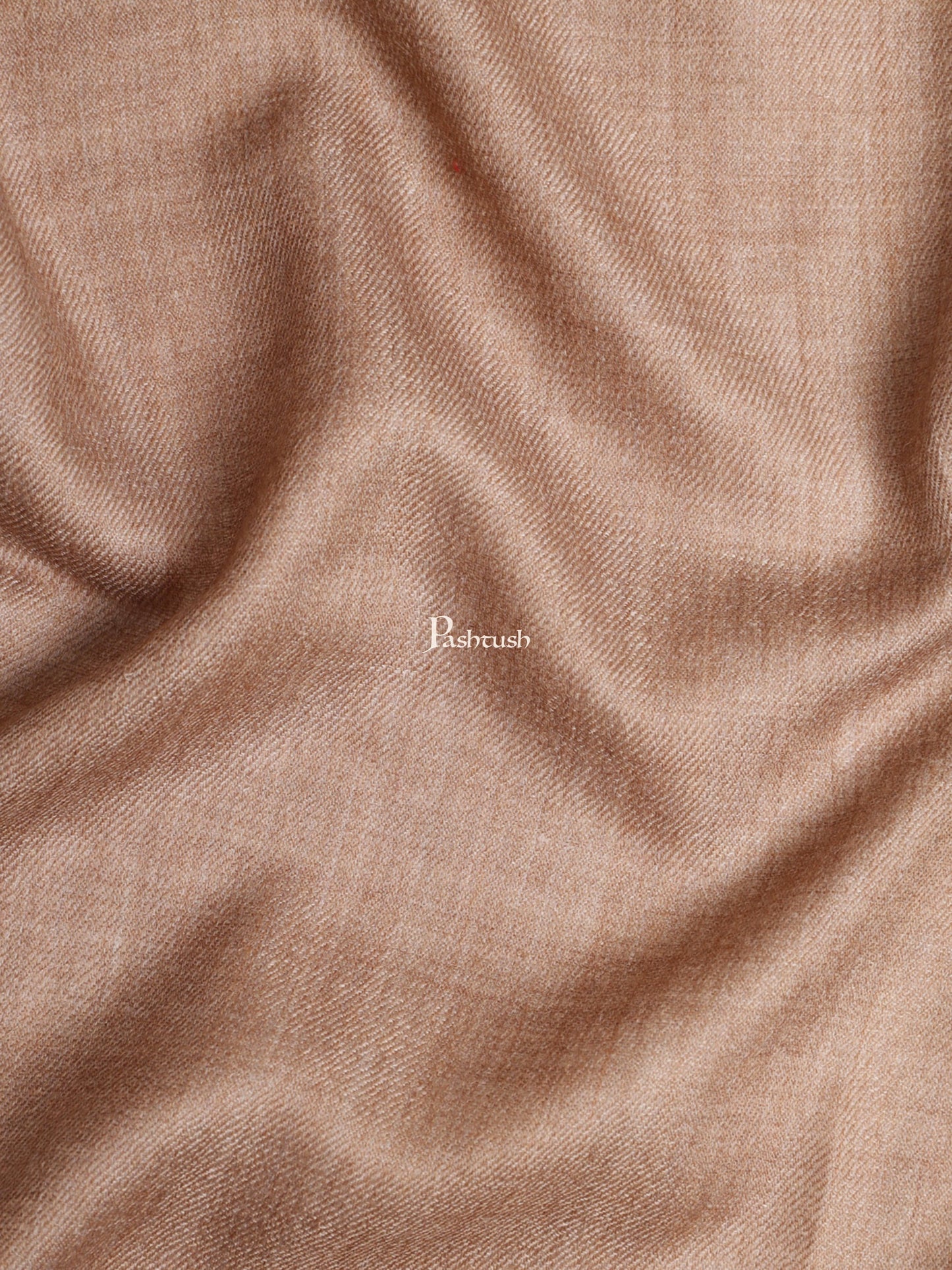 Pashtush India Womens Shawls Pashtush Womens Fine Wool Shawl, Natural, Extra Soft Warm - Light Weight, Taupe