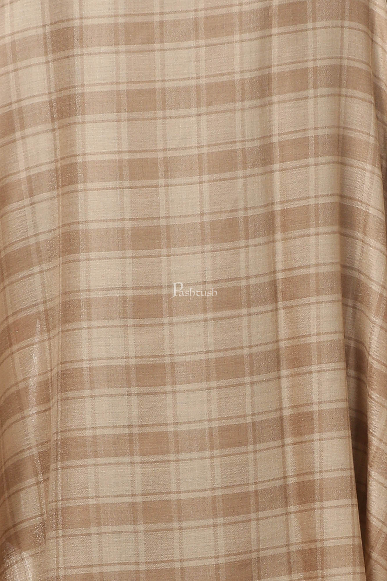 Pashtush India Womens Shawls Pashtush Womens Fine Wool, Soft And Warm, Check Shawl