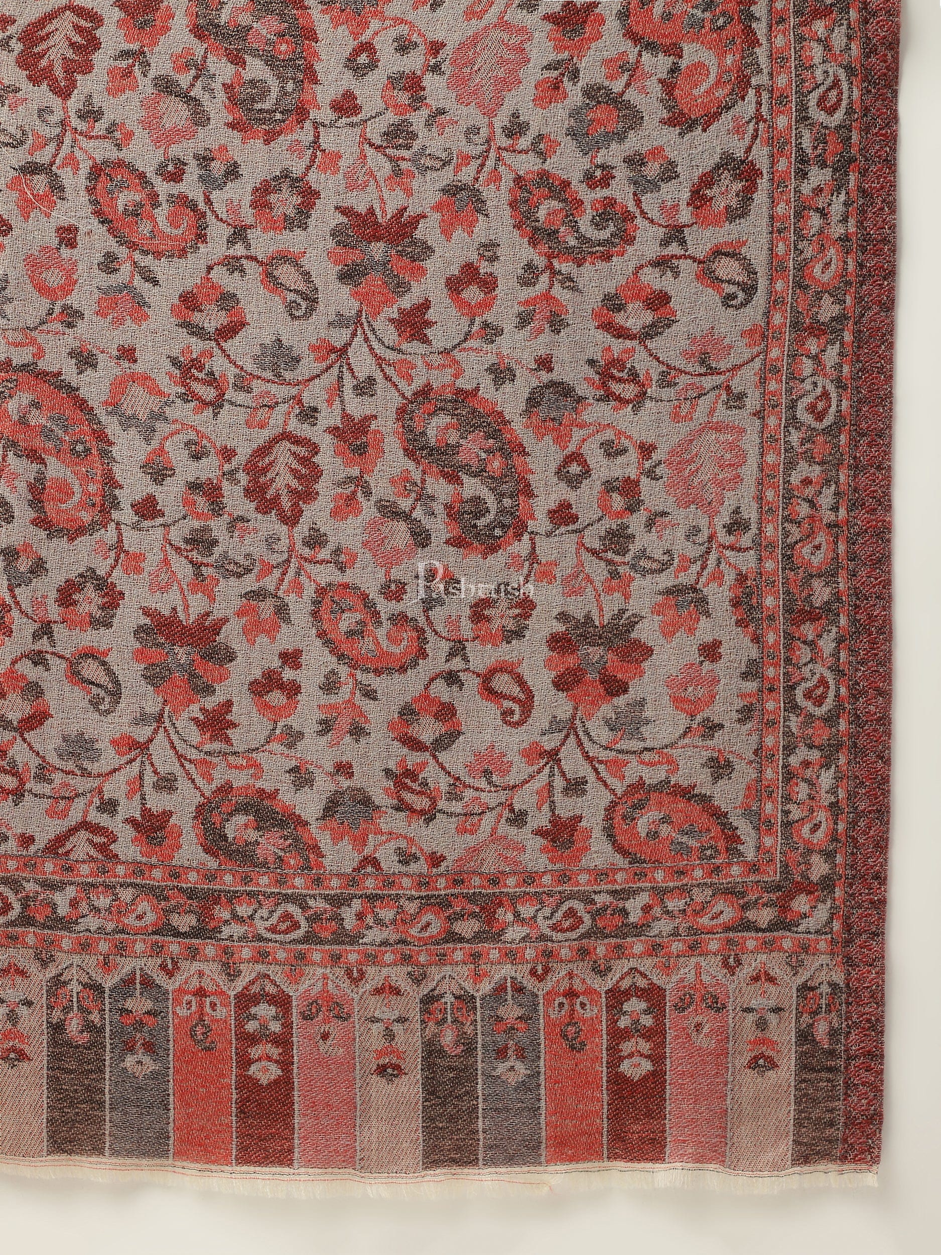 Pashtush India Womens Stoles and Scarves Scarf Pashtush womens Fine Wool Stole, Ethnic Weave Design