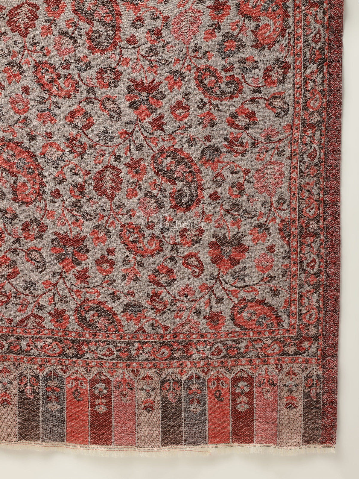 Pashtush India Womens Stoles and Scarves Scarf Pashtush womens Fine Wool Stole, Ethnic Weave Design