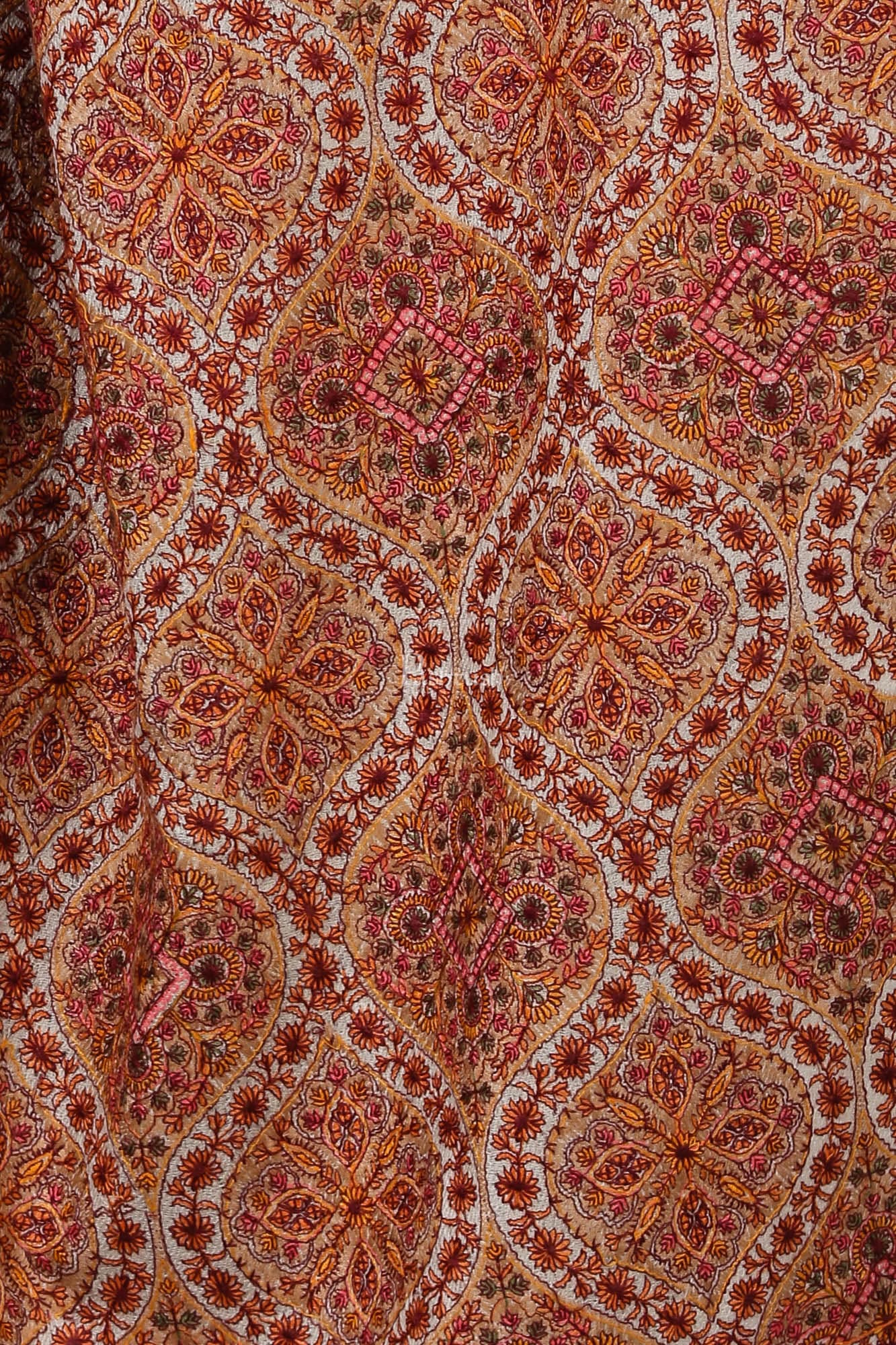 Pashtush India Womens Shawls Pashtush Womens Fineembroidery Shawl With Silk Thread Embroidery